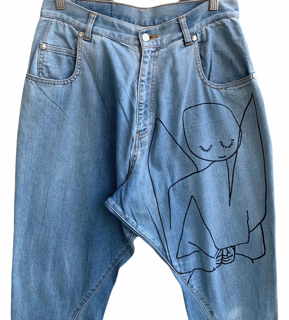 Frapbois Japanese Brand Frapbois X Paul Klee Baggie Jeans Size US 31 - 6 Thumbnail