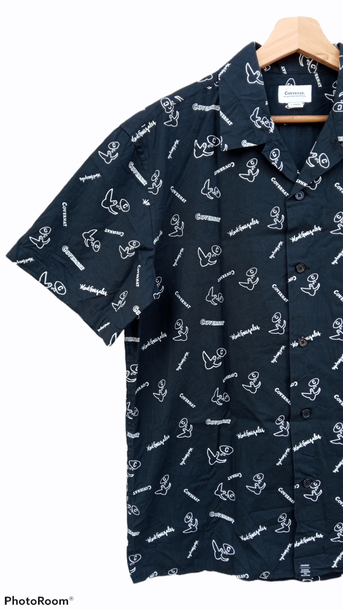 COVERNAT × Japanese Brand 🔥🔥Covernat x Mark Gonzales Full Print Shirt Size US L / EU 52-54 / 3 - 4 Thumbnail