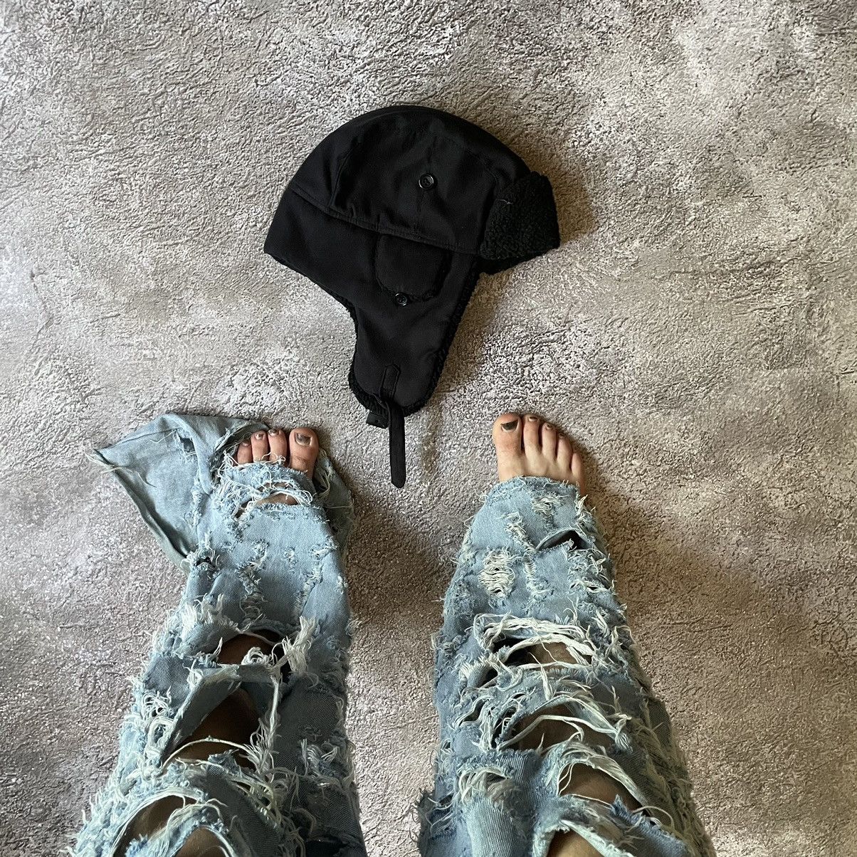 Vintage Vintage 90s Mohair Beanie Grunge Streetwear Black Logo OS Size ONE SIZE - 1 Thumbnail