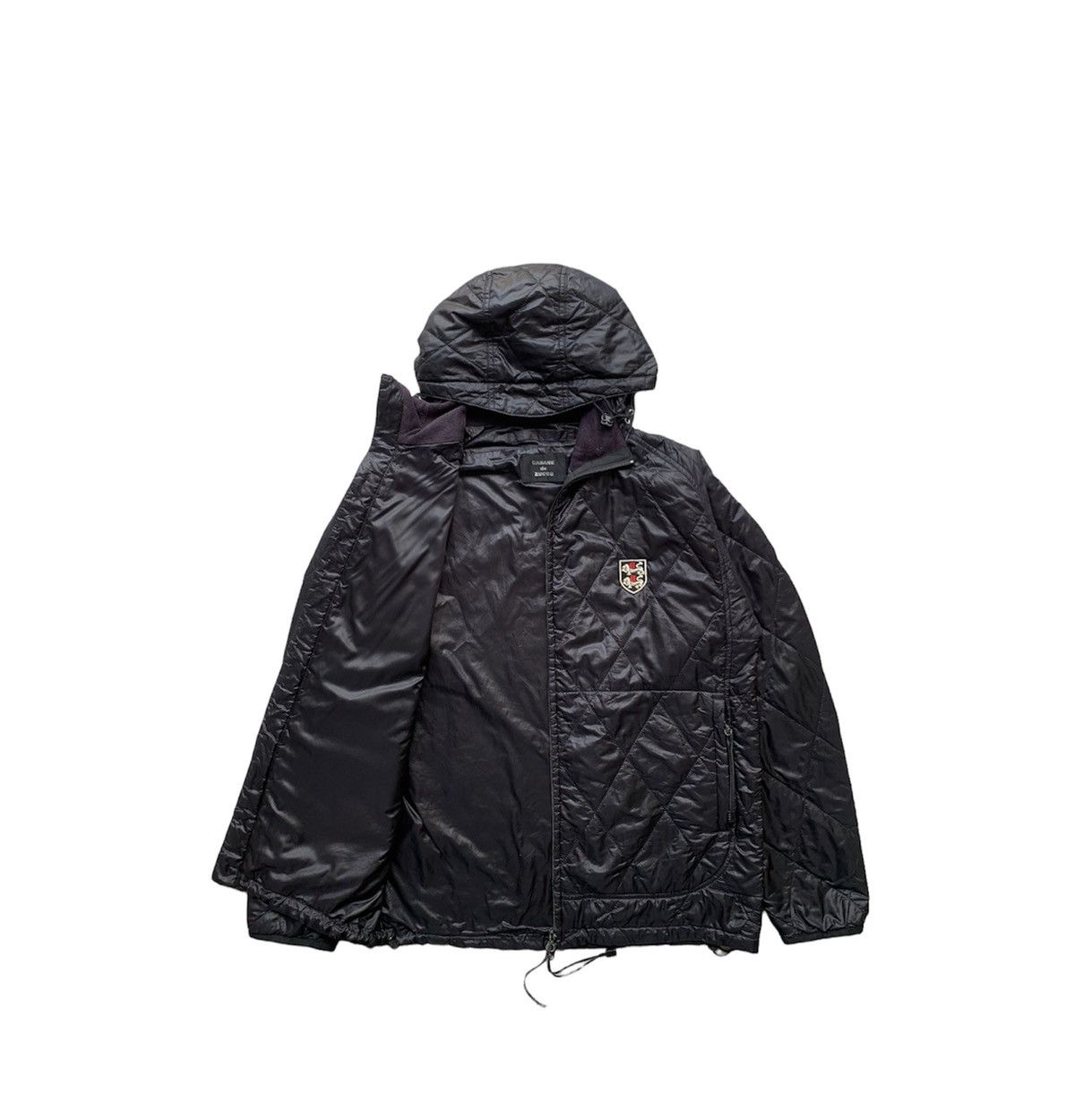 CABANE de ZUCCa 👹Vintage CABANE DE ZUCCA Light Puffer Hooded Jacket Size US L / EU 52-54 / 3 - 2 Thumbnail