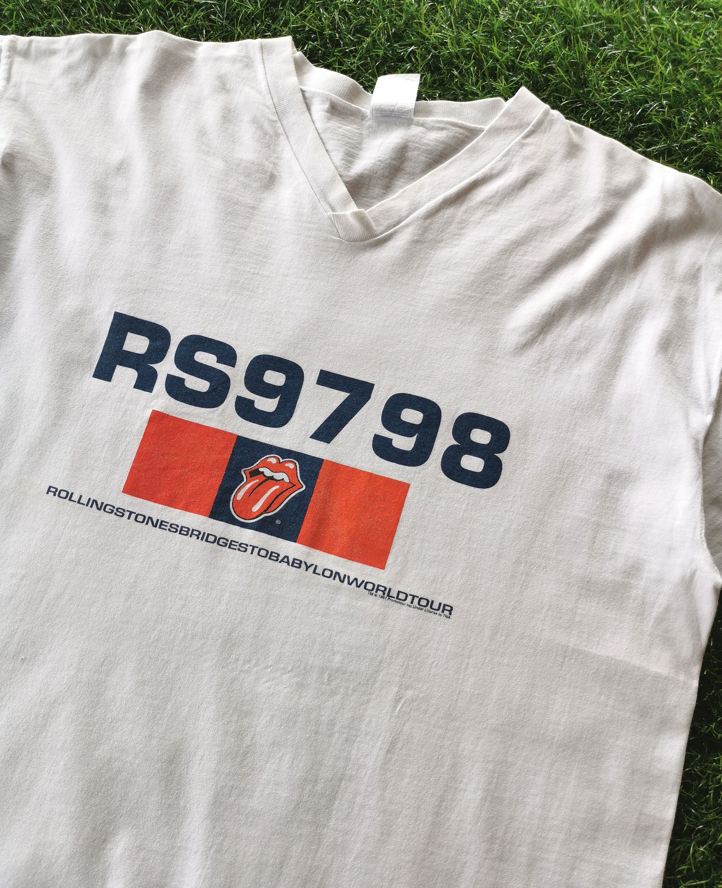 Band Tees 1997 The Rolling Stones Bridges To Babylon Tour Shirt Size US XL / EU 56 / 4 - 5 Thumbnail