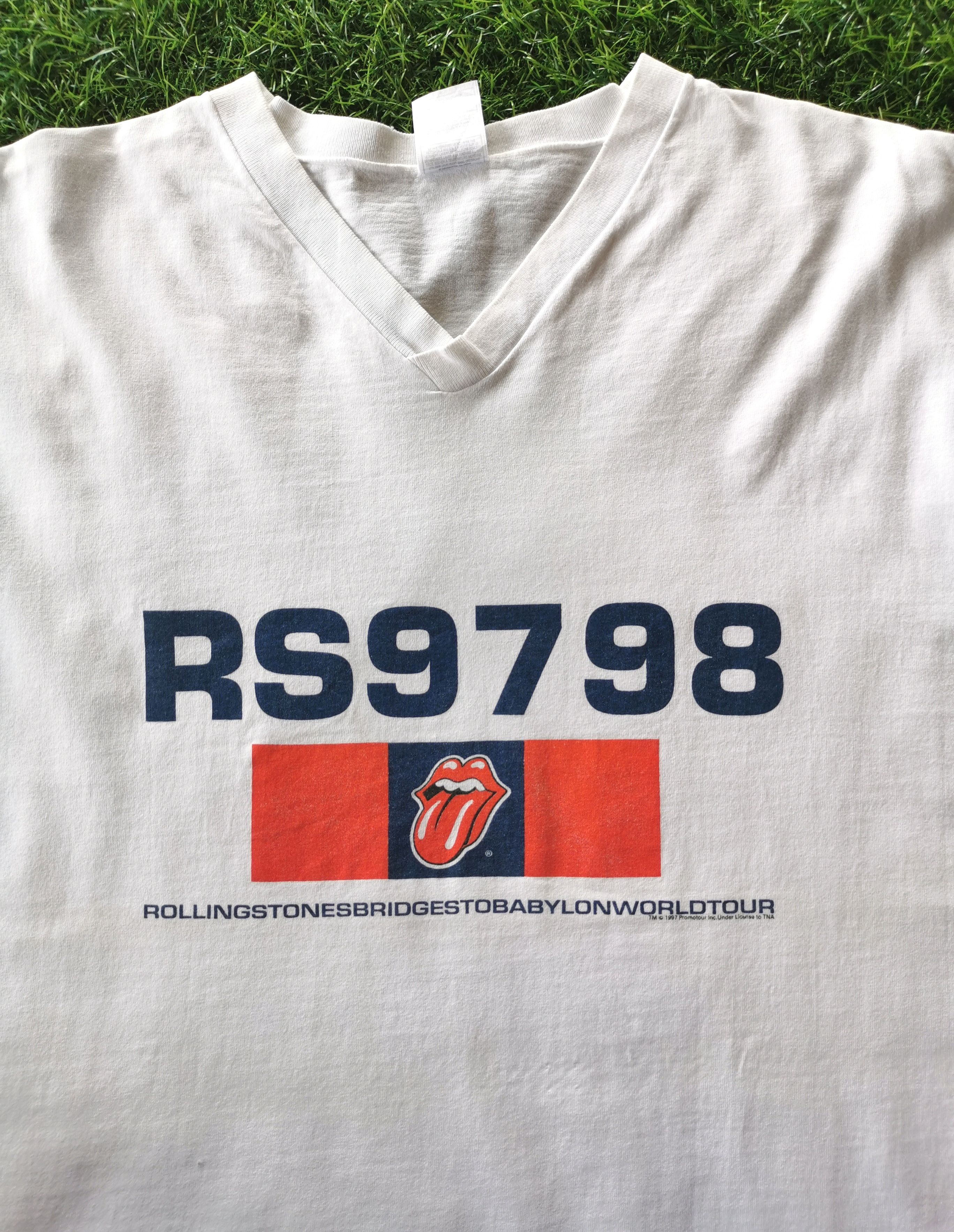 Band Tees 1997 The Rolling Stones Bridges To Babylon Tour Shirt Size US XL / EU 56 / 4 - 3 Thumbnail