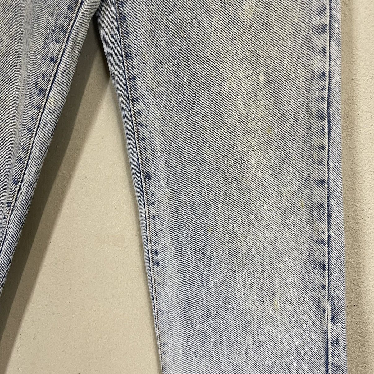 Vintage 25x27 Vtg 90s Wrangler Acid Wash Faded Dirty Denim Jeans Size US 26 / EU 42 - 6 Thumbnail