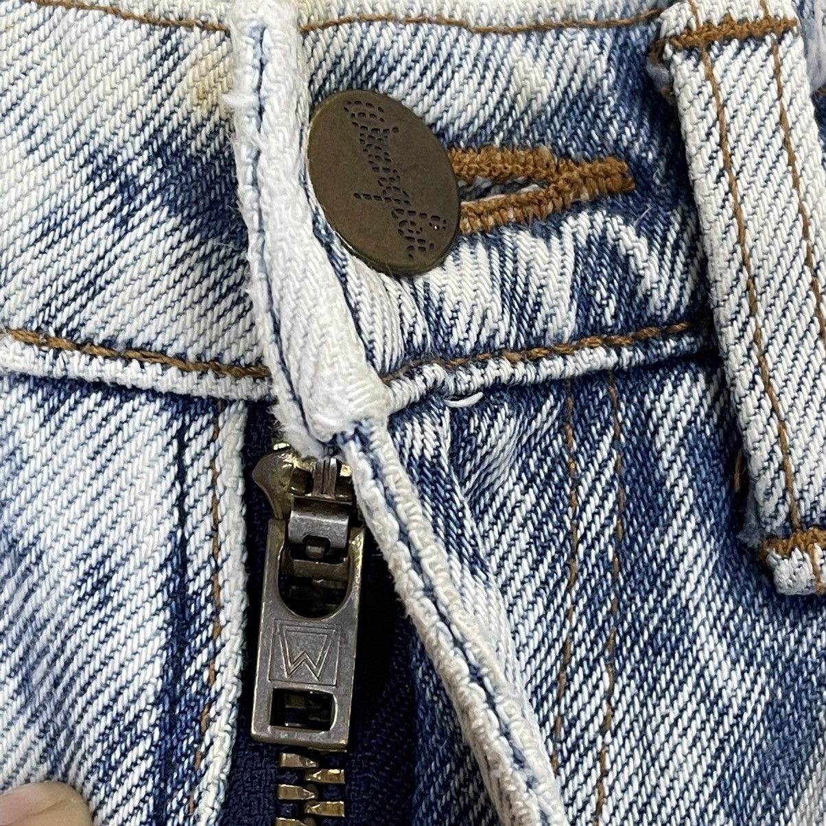 Vintage 25x27 Vtg 90s Wrangler Acid Wash Faded Dirty Denim Jeans Size US 26 / EU 42 - 4 Thumbnail
