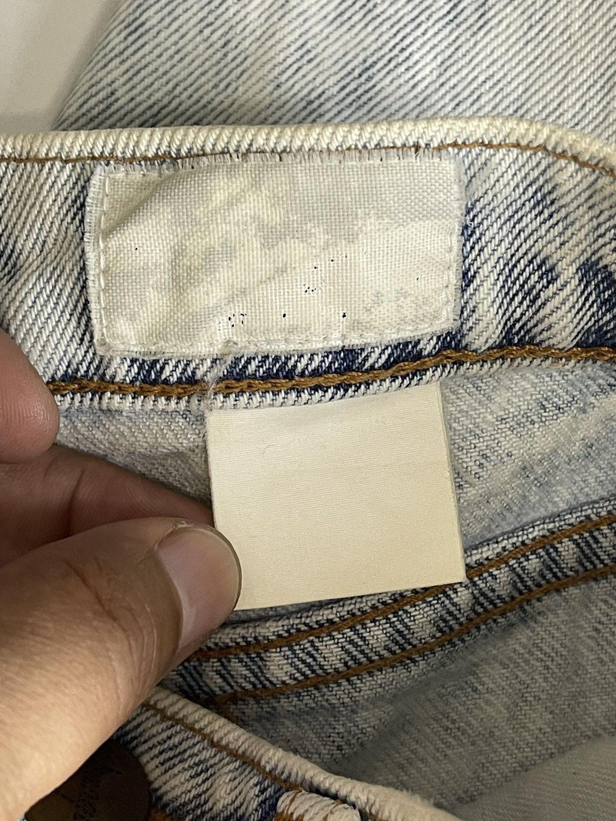 Vintage 25x27 Vtg 90s Wrangler Acid Wash Faded Dirty Denim Jeans Size US 26 / EU 42 - 15 Thumbnail