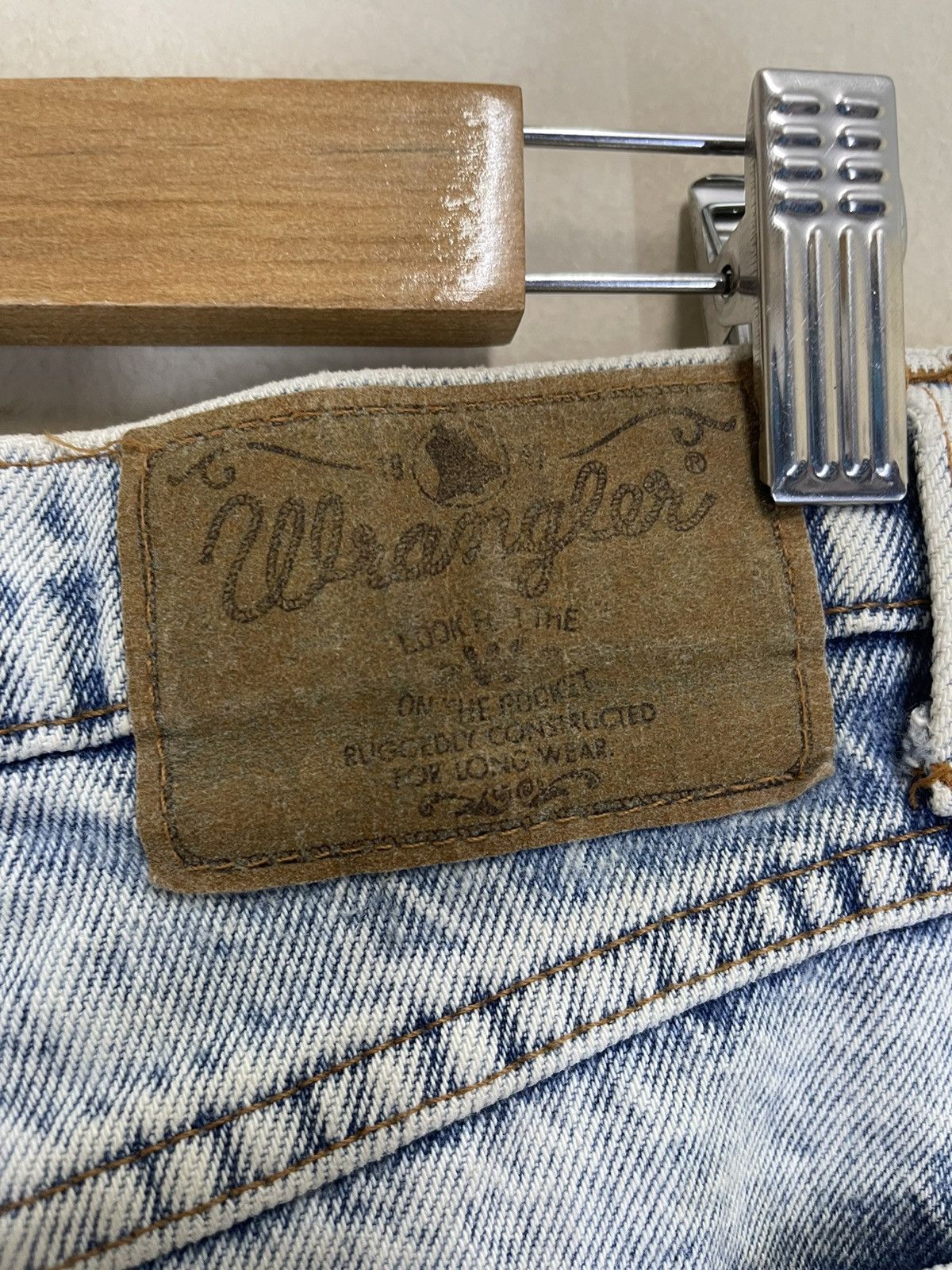 Vintage 25x27 Vtg 90s Wrangler Acid Wash Faded Dirty Denim Jeans Size US 26 / EU 42 - 14 Thumbnail