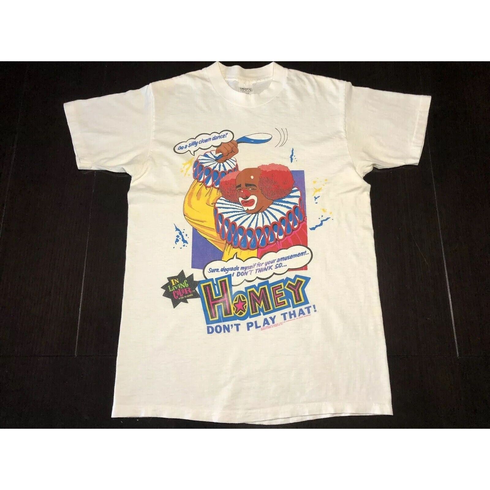 Vintage Rare Vintage In Living Color 1990 Homey the Clown T-Shirt Si Size US M / EU 48-50 / 2 - 1 Preview