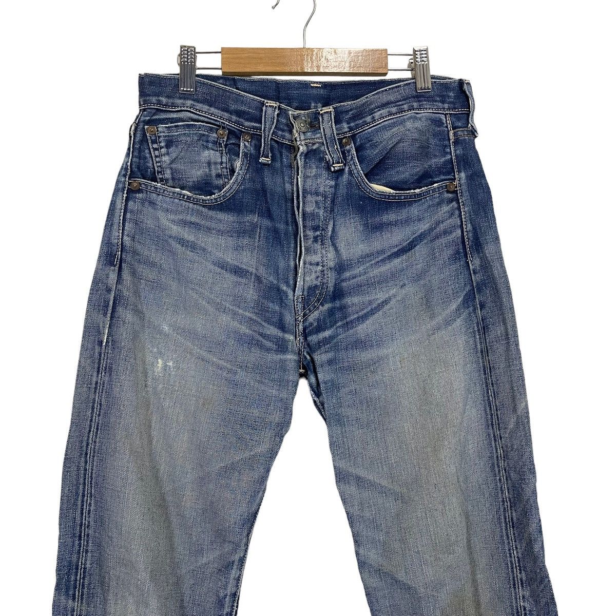 Levi's 29x31 90s Levis 501 Big E Japan Selvedge Denim Faded Blue Size US 29 - 3 Thumbnail