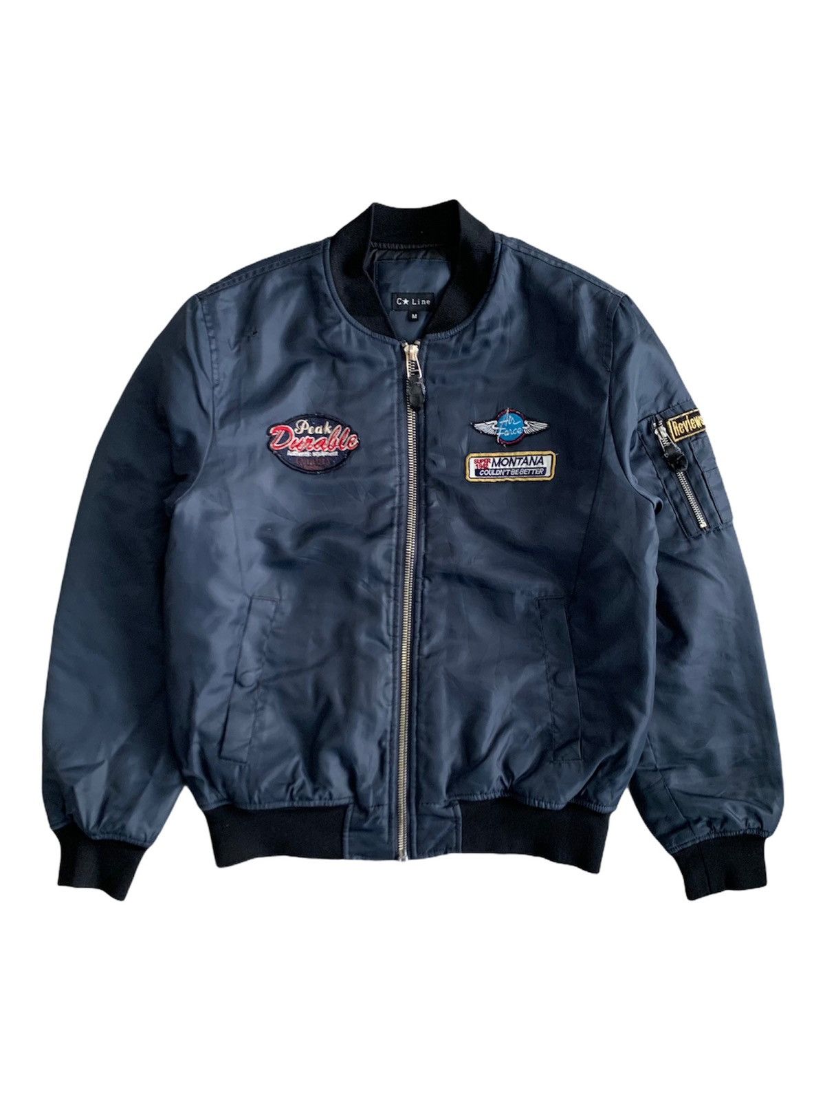 Japanese Brand Vintage Cline Patches Bomber Jacket Size US M / EU 48-50 / 2 - 1 Thumbnail