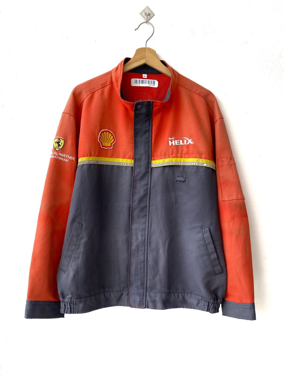Ferrari × Vintage Official Shell Helix Ferrari Workers Jacket | Grailed