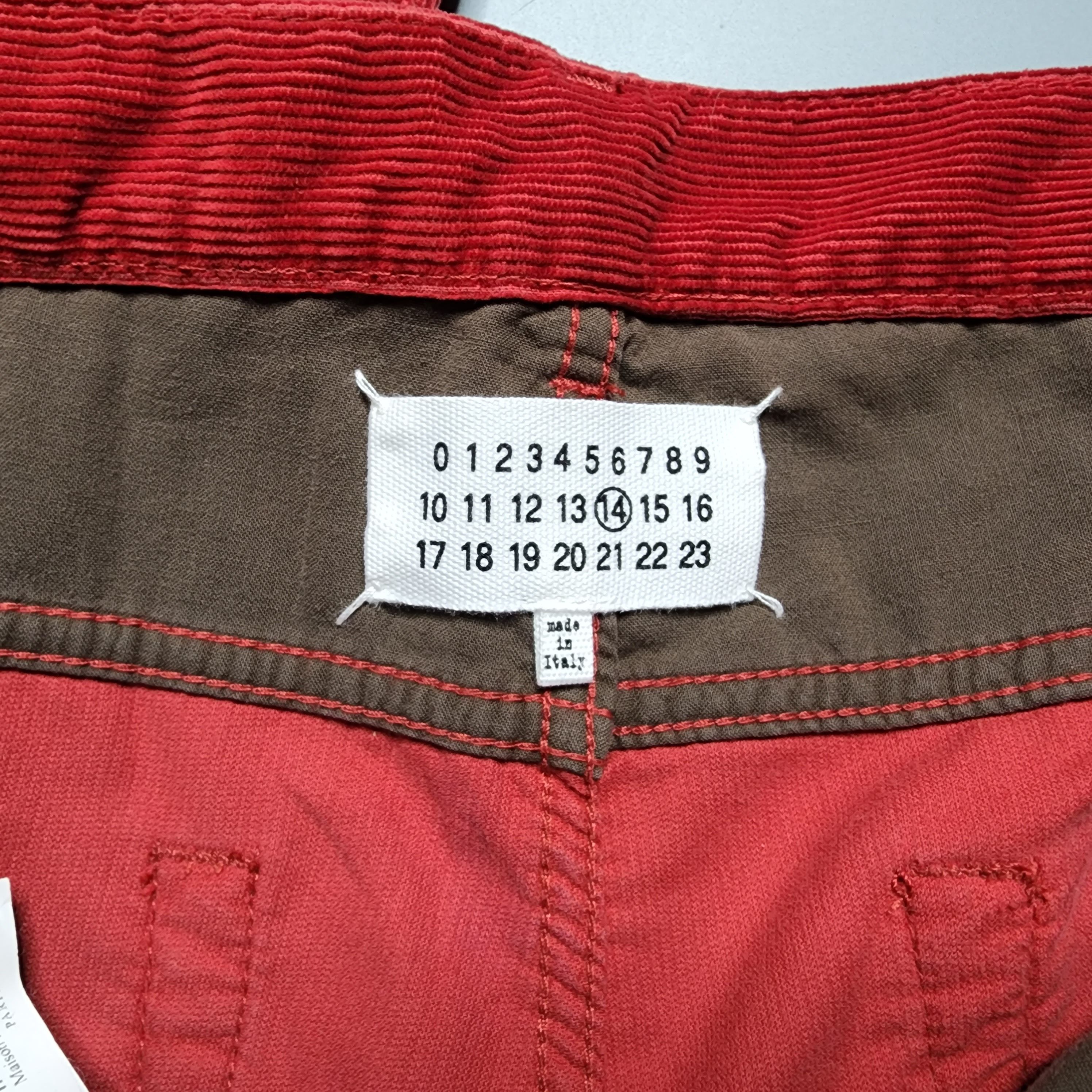 Maison Margiela Maison Margiela - AW13 Red Corduroy Pants Size US 30 / EU 46 - 7 Thumbnail
