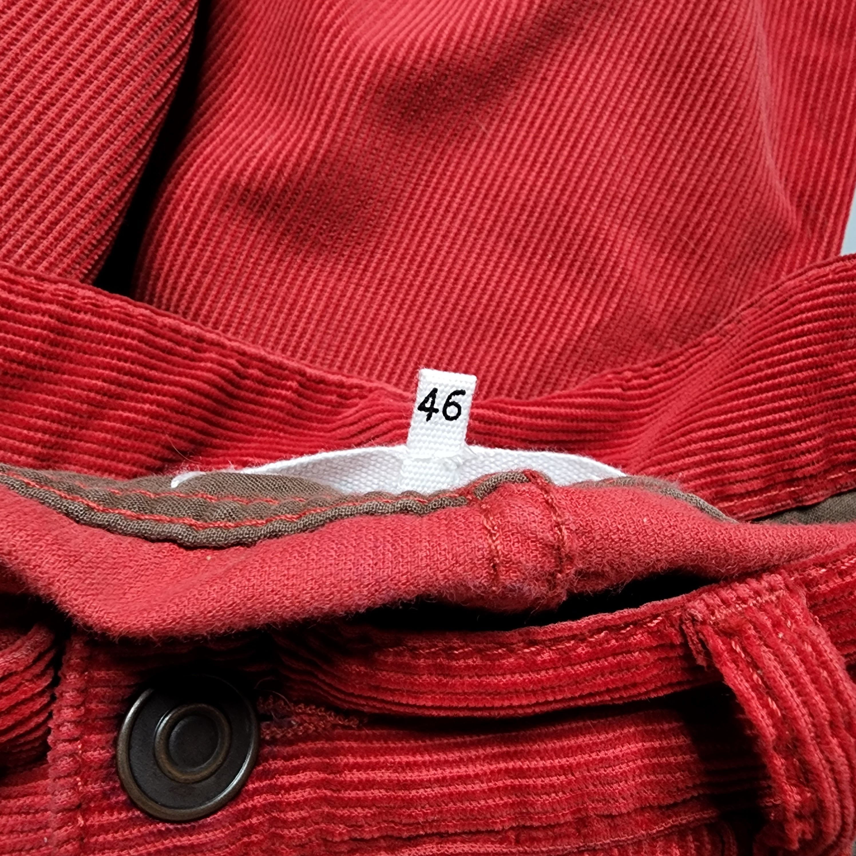 Maison Margiela Maison Margiela - AW13 Red Corduroy Pants Size US 30 / EU 46 - 8 Thumbnail