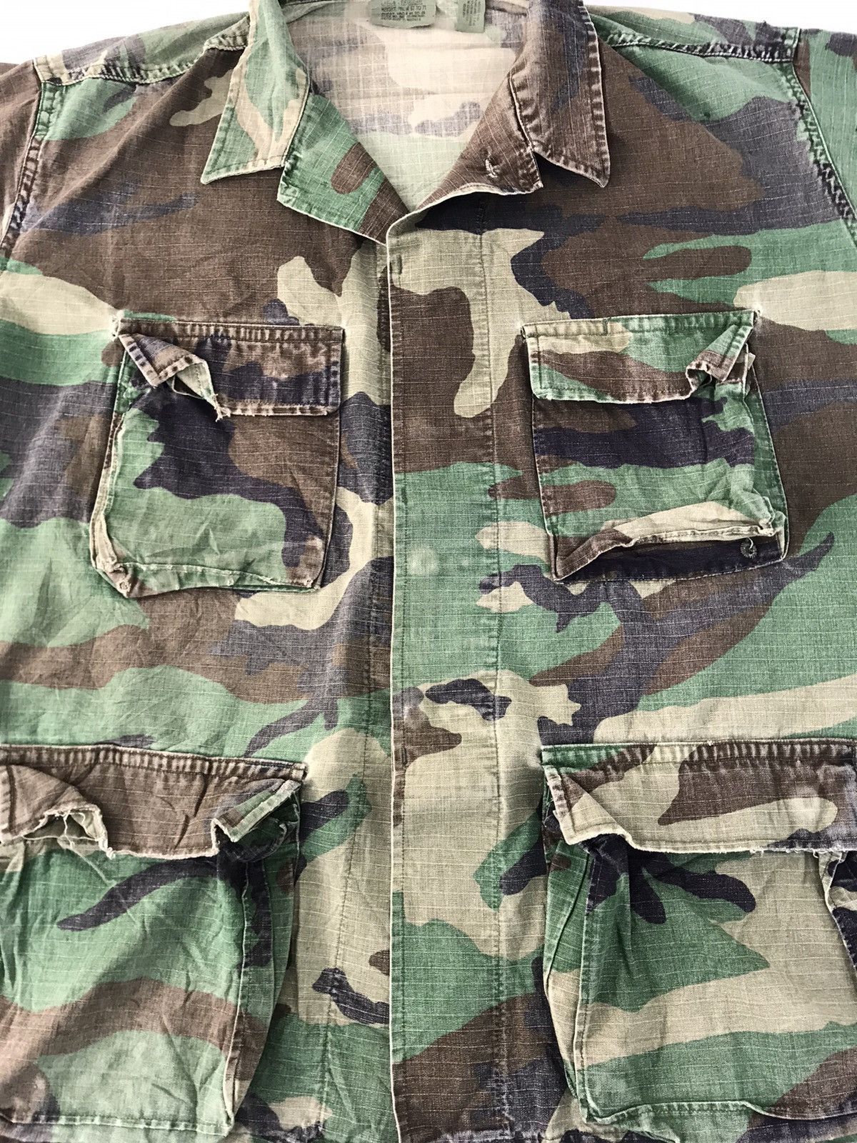 Uniform Wares 90s NATO Combat Army Uniform Button Up Shirt Multi Pockets Size US XXL / EU 58 / 5 - 3 Thumbnail