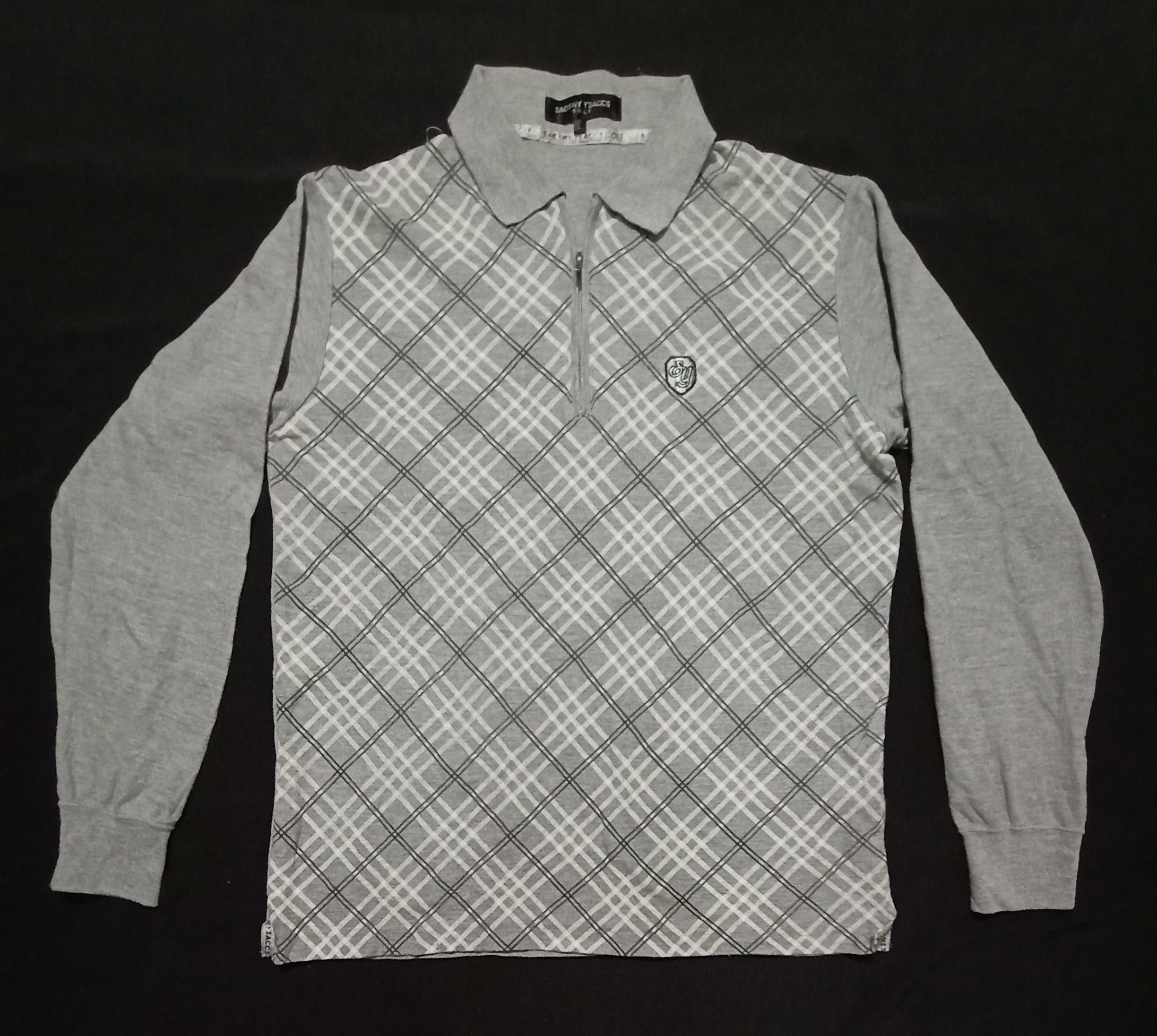Yohji Yamamoto Sacsny Y’sacs Golf Half Zipper Polo Shirt Embroidery Logo Size US M / EU 48-50 / 2 - 1 Thumbnail