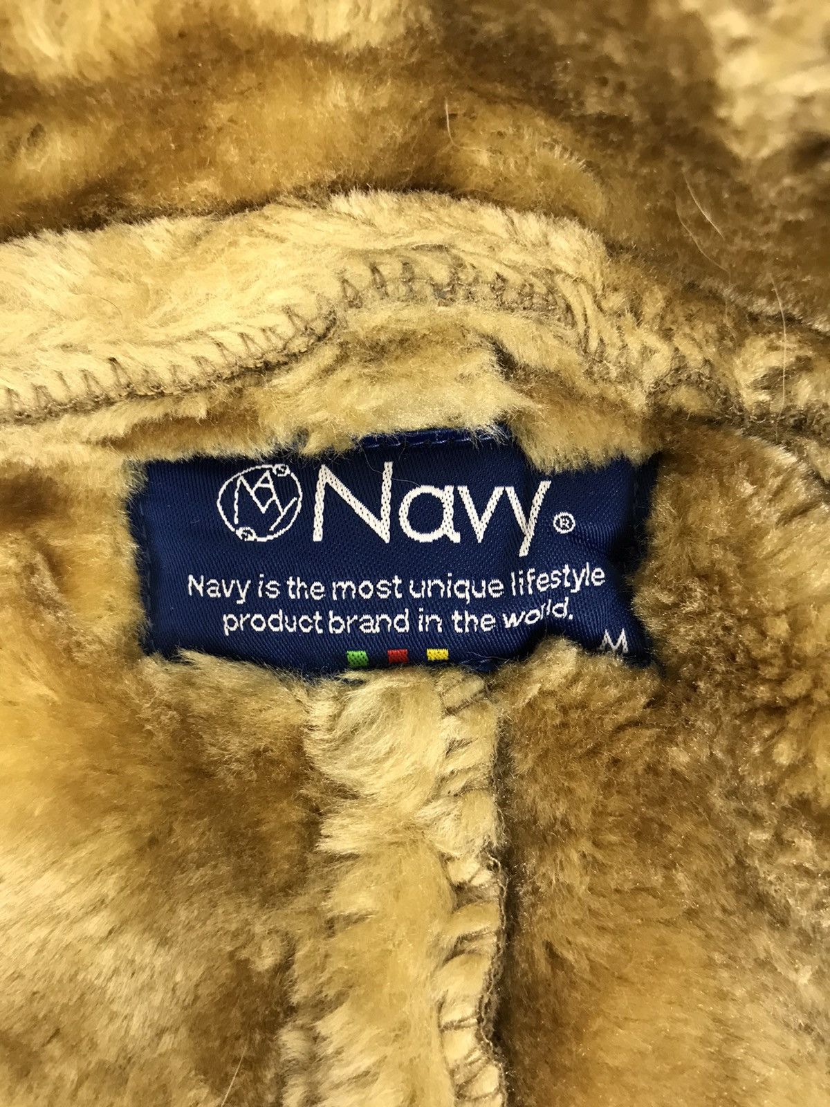 Japanese Brand Navy Wool Style Sherpa Jacket Military Style Unisex Size US S / EU 44-46 / 1 - 4 Thumbnail