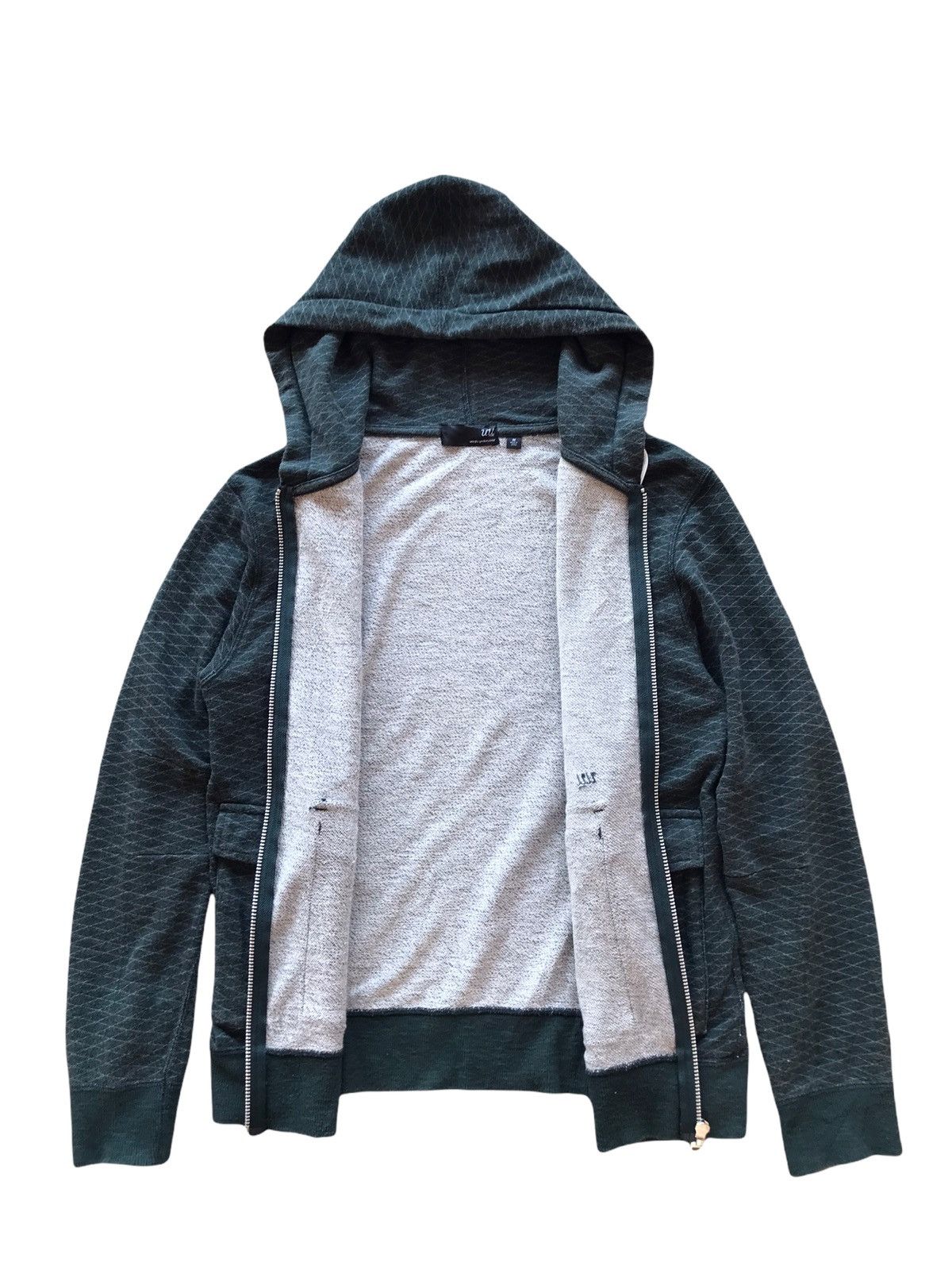 Undercover × Uniqlo Undercover X Uniqlo Green Diamond Zip Up Sweatshirt Hoodie Size US S / EU 44-46 / 1 - 5 Thumbnail