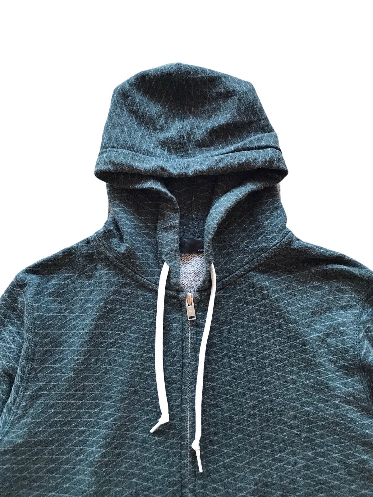 Undercover × Uniqlo Undercover X Uniqlo Green Diamond Zip Up Sweatshirt Hoodie Size US S / EU 44-46 / 1 - 4 Thumbnail