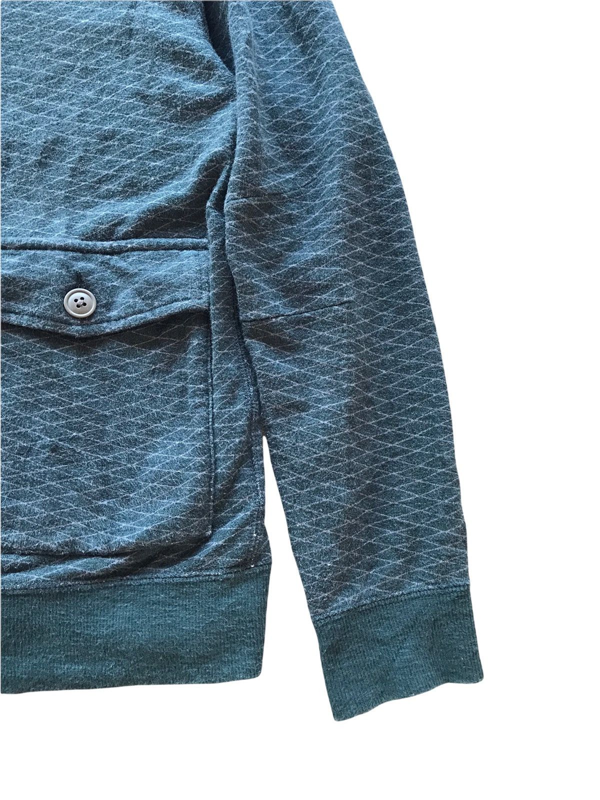 Undercover × Uniqlo Undercover X Uniqlo Green Diamond Zip Up Sweatshirt Hoodie Size US S / EU 44-46 / 1 - 3 Thumbnail