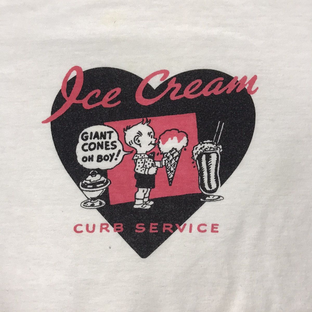 Japanese Brand Vintage Ice Cream Curb Service Promo Cartoon Screen Size S / US 4 / IT 40 - 3 Thumbnail