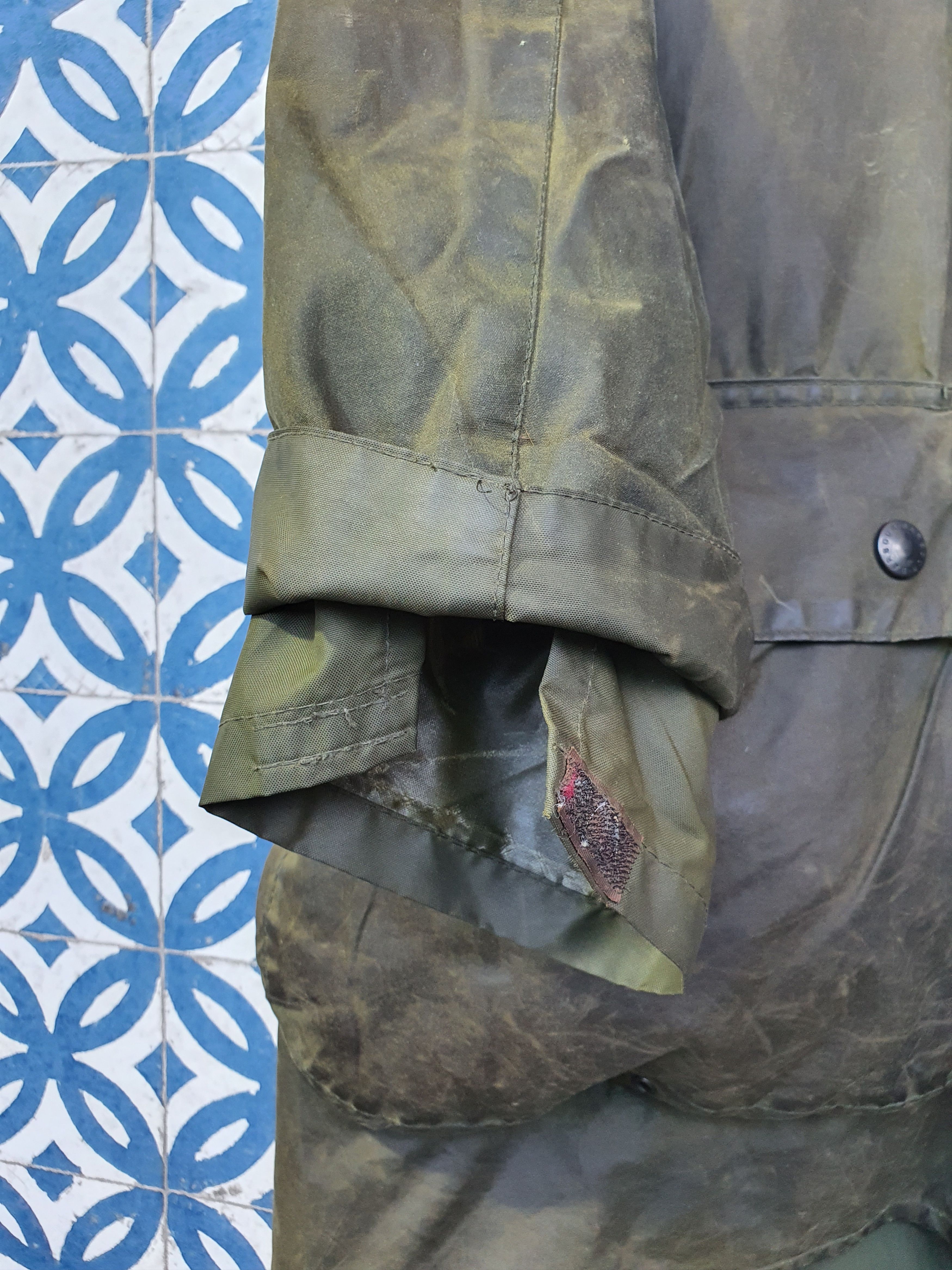 Barbour Waxed Barbour Border Parka England Corduroy Neck Jacket Size US L / EU 52-54 / 3 - 14 Thumbnail