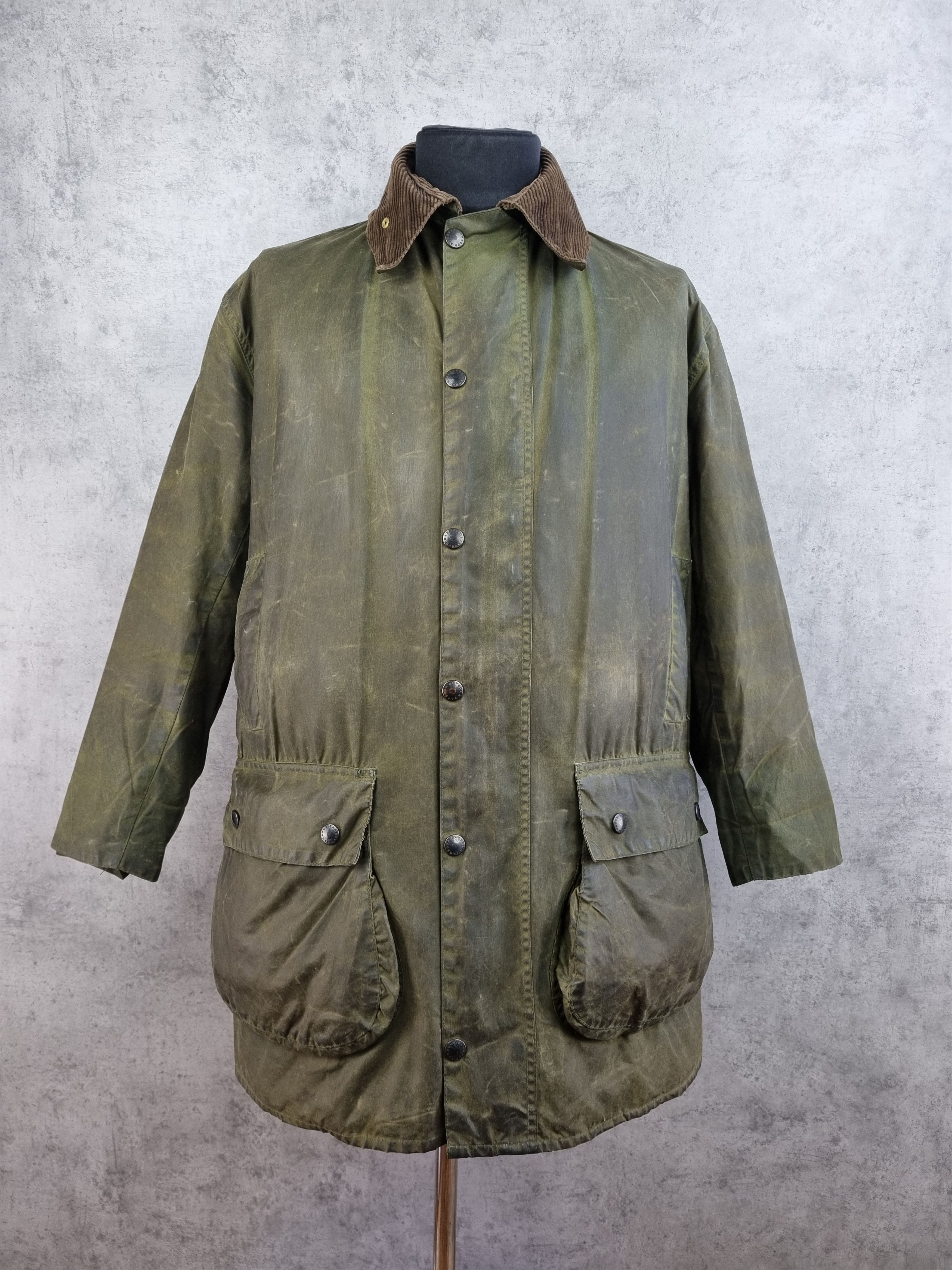 Barbour Waxed Barbour Border Parka England Corduroy Neck Jacket Size US L / EU 52-54 / 3 - 9 Thumbnail