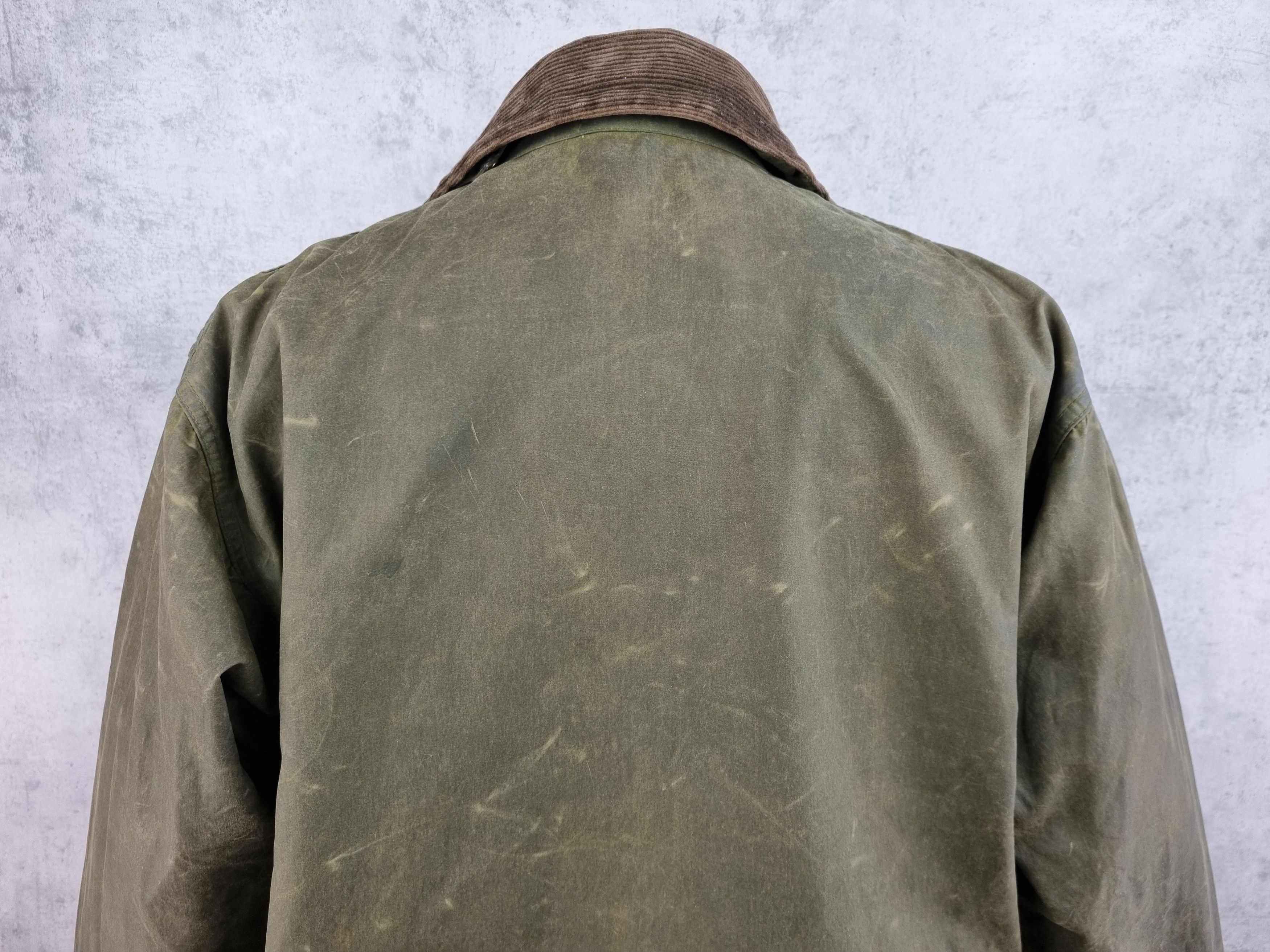Barbour Waxed Barbour Border Parka England Corduroy Neck Jacket Size US L / EU 52-54 / 3 - 12 Thumbnail