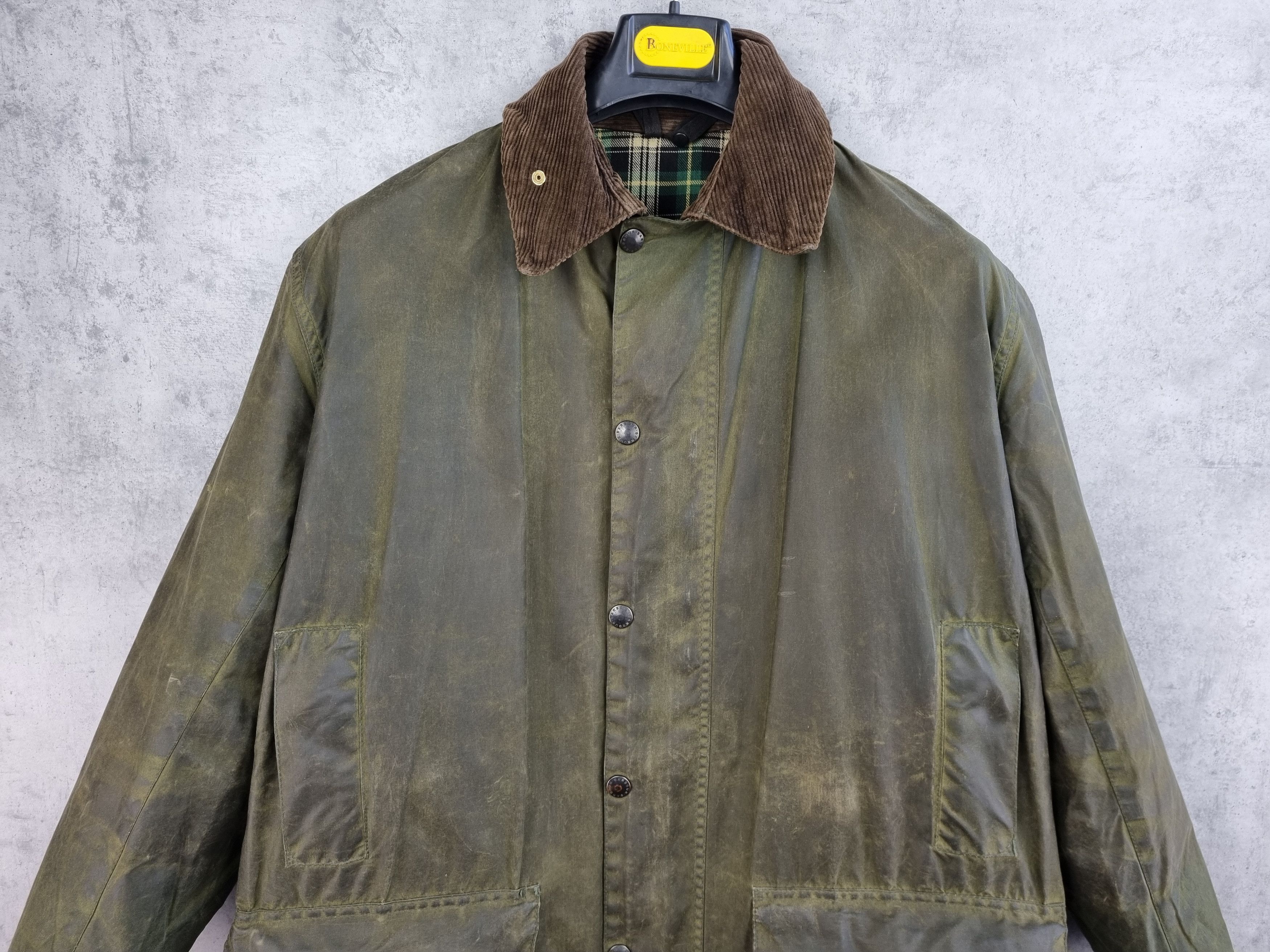 Barbour Waxed Barbour Border Parka England Corduroy Neck Jacket Size US L / EU 52-54 / 3 - 6 Thumbnail