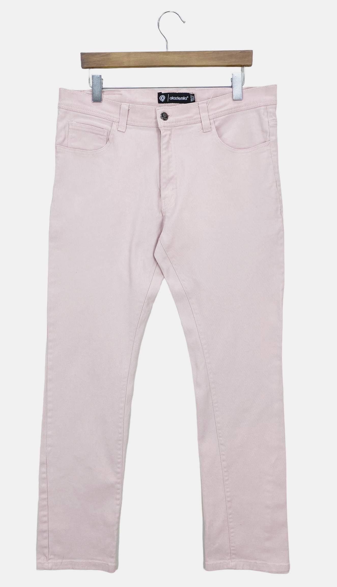 image of Akademiks Pants Hip Hop Skateboard Jeans in Pink, Men's (Size 36)