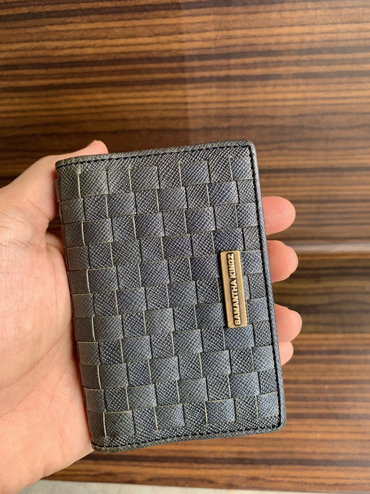 Vintage Samantha kingz Leather Card Holder small Wallet Bottega styl Size ONE SIZE - 7 Thumbnail