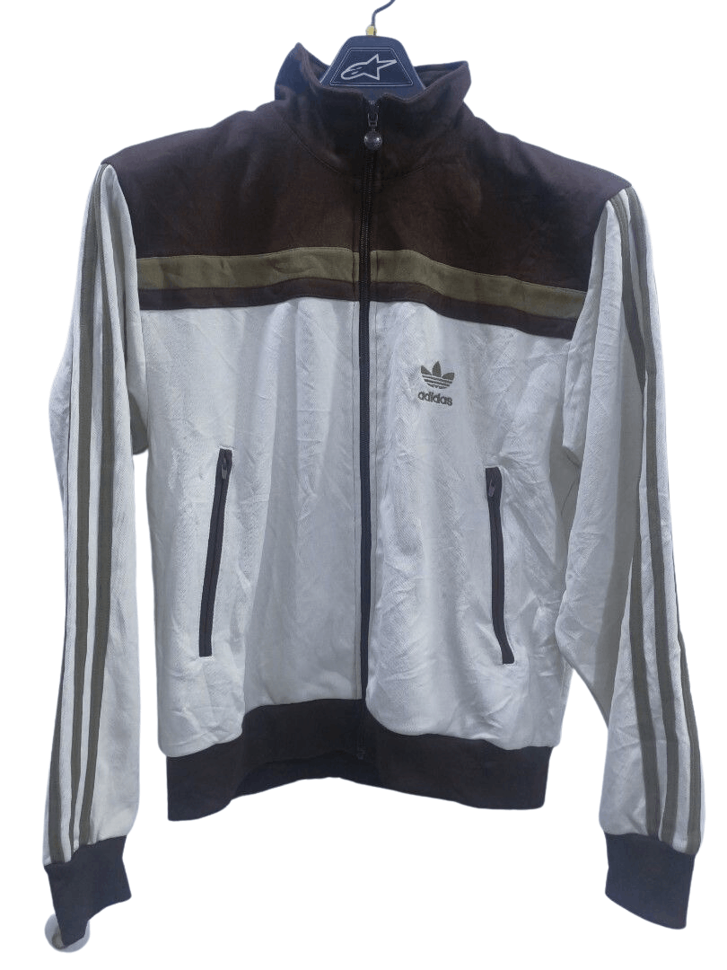 image of Adidas Tracktop Colour Block in White, Men's (Size Small)