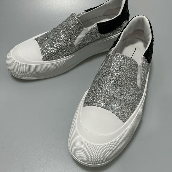 alexander mcqueen slip on sneakers