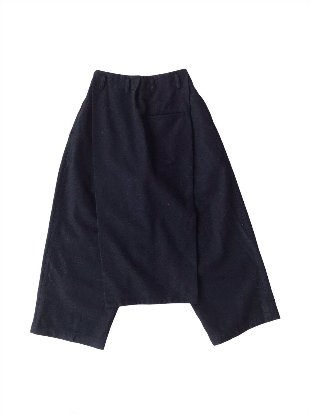 image of Archival Clothing x Avant Garde Vintage Yohji Yamamoto Wool Signature Baggy in Dark Blue, Women's (