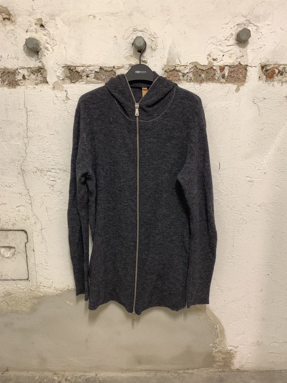 image of 10Sei0Otto Zip Gimp Hoodie Parka Jacket - Not Leather Coat, Men's (Size XL)