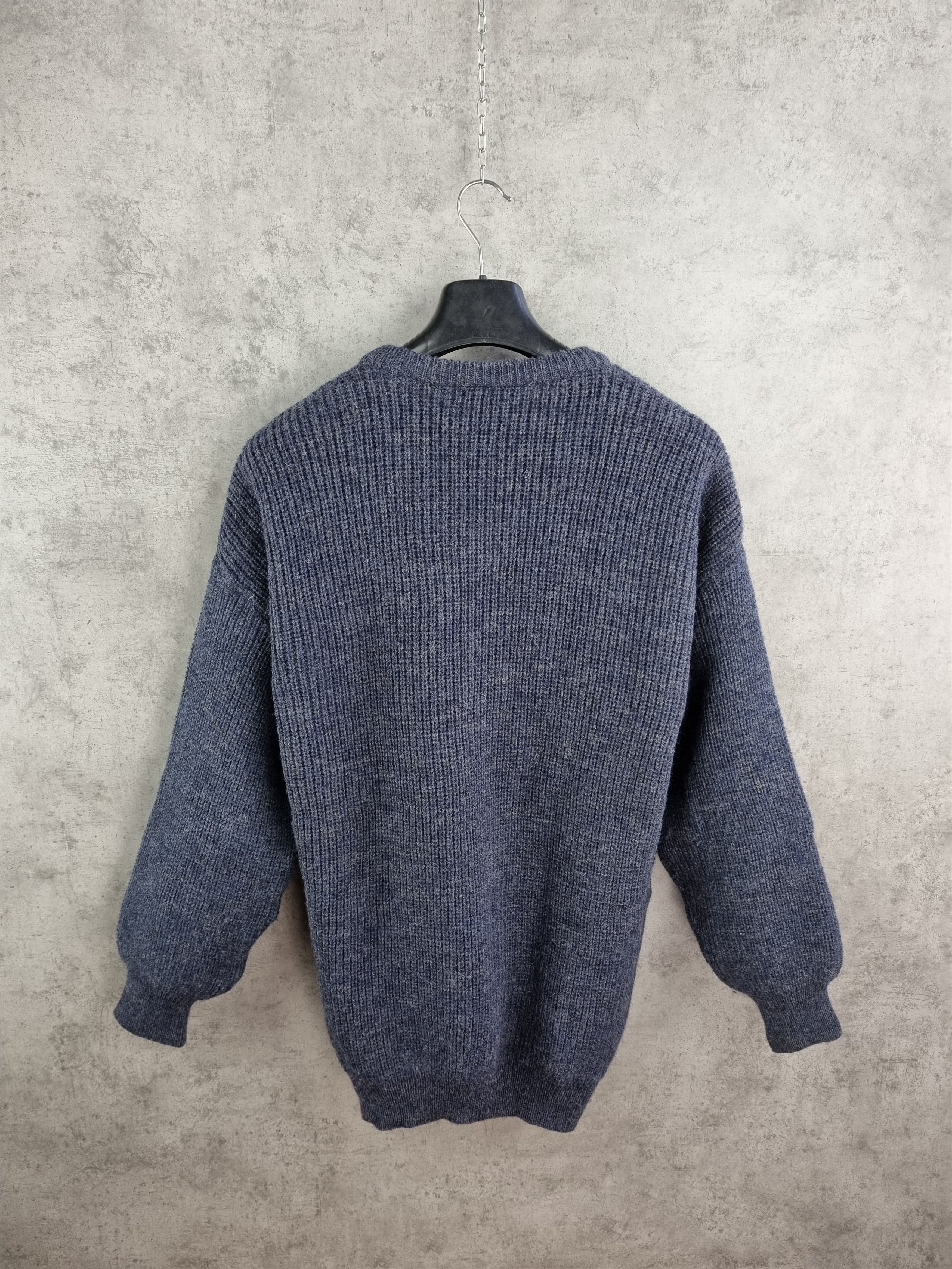 Barbour × Vintage Rare Barbour Waxed Knitted Sweater Fisherman Size US L / EU 52-54 / 3 - 5 Thumbnail
