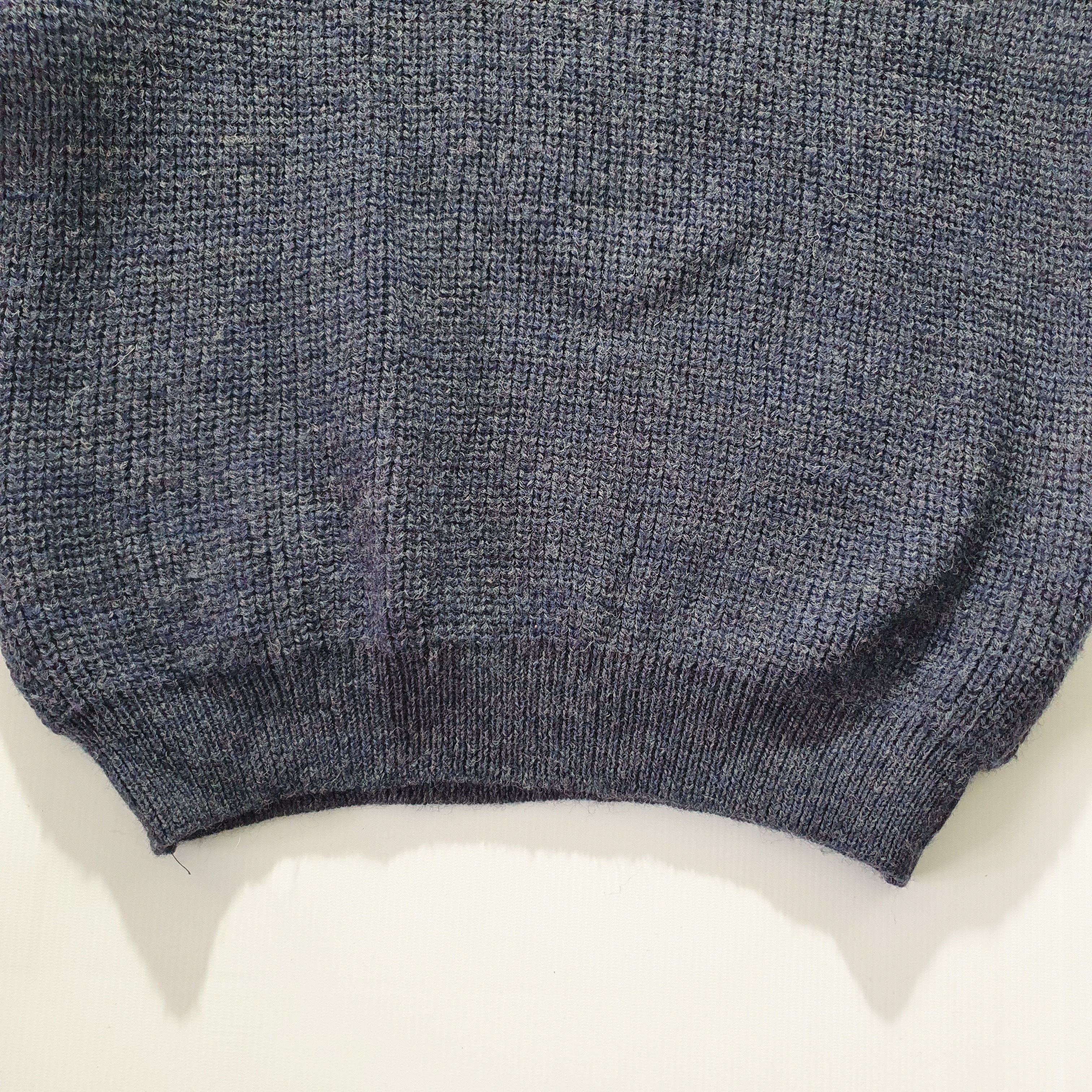Barbour × Vintage Rare Barbour Waxed Knitted Sweater Fisherman Size US L / EU 52-54 / 3 - 12 Thumbnail