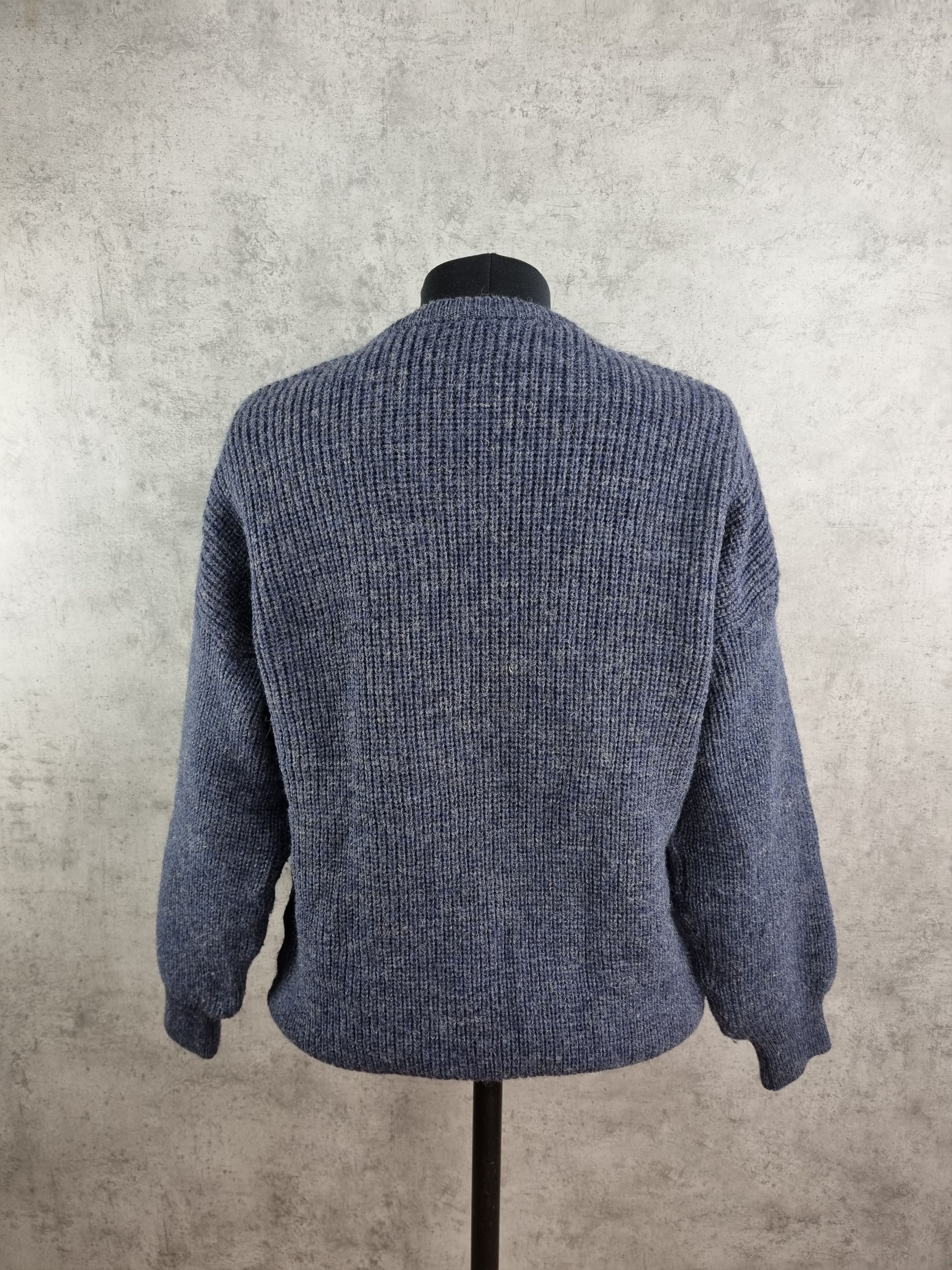 Barbour × Vintage Rare Barbour Waxed Knitted Sweater Fisherman Size US L / EU 52-54 / 3 - 8 Thumbnail