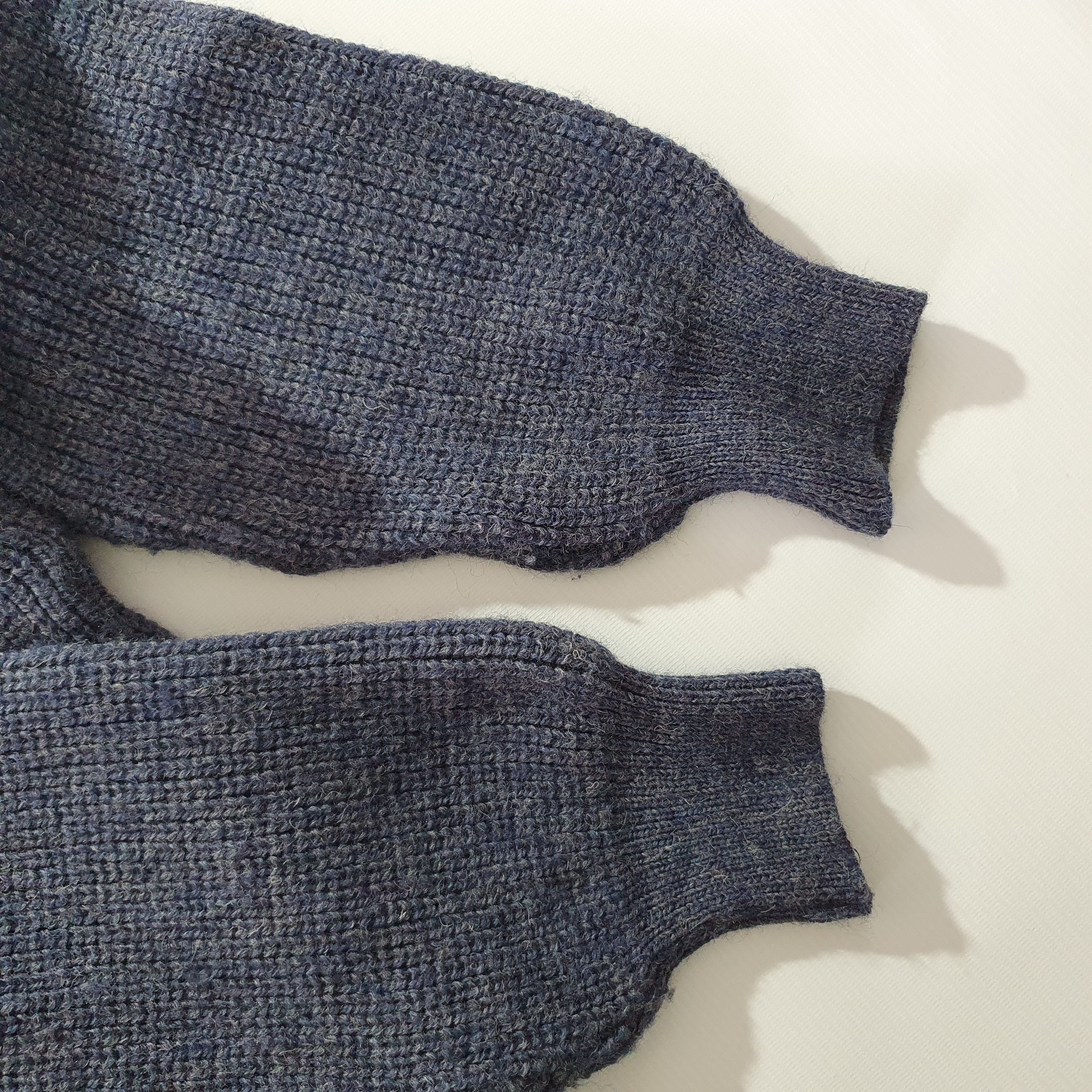 Barbour × Vintage Rare Barbour Waxed Knitted Sweater Fisherman Size US L / EU 52-54 / 3 - 11 Thumbnail