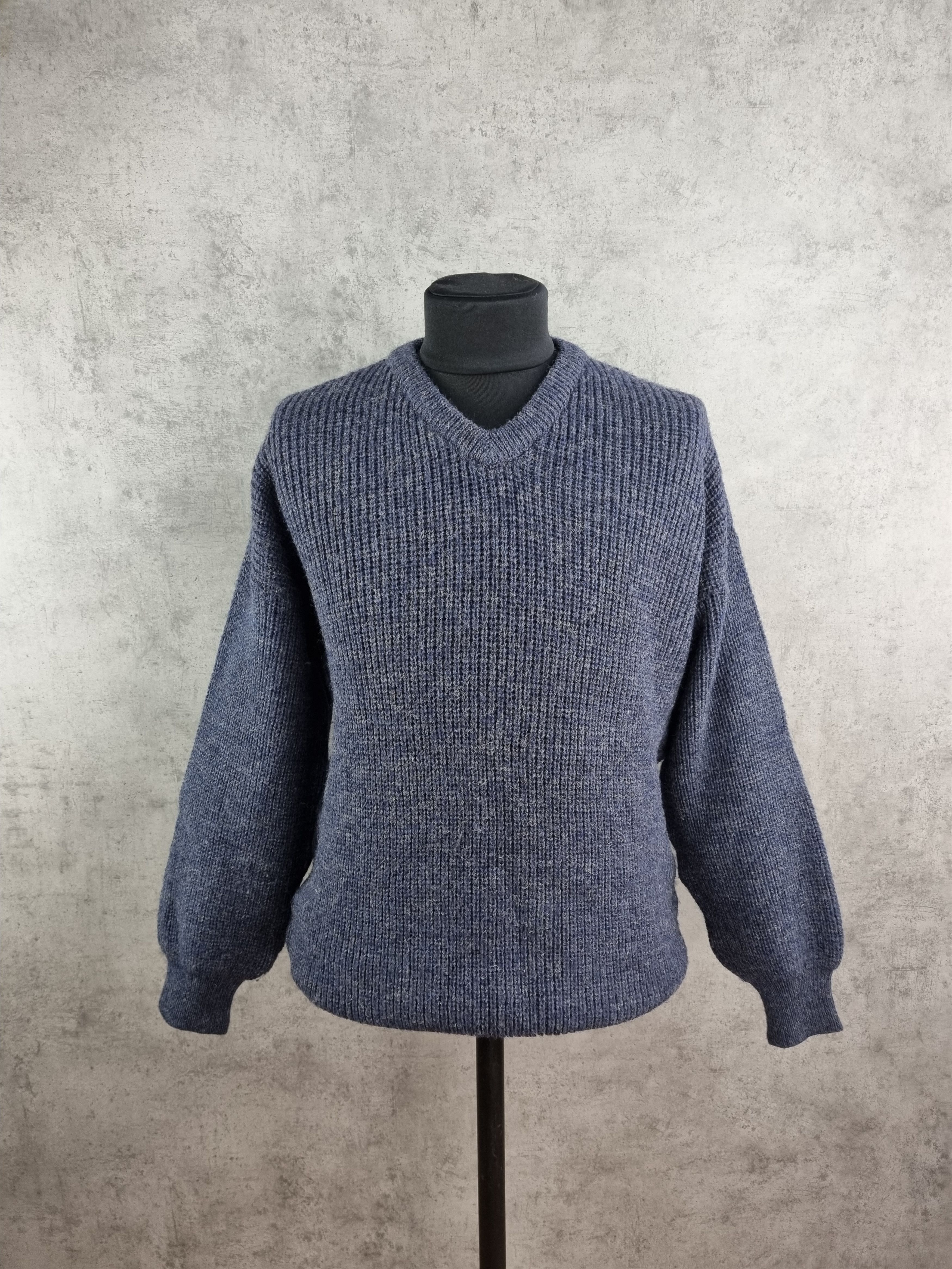 Barbour × Vintage Rare Barbour Waxed Knitted Sweater Fisherman Size US L / EU 52-54 / 3 - 2 Thumbnail