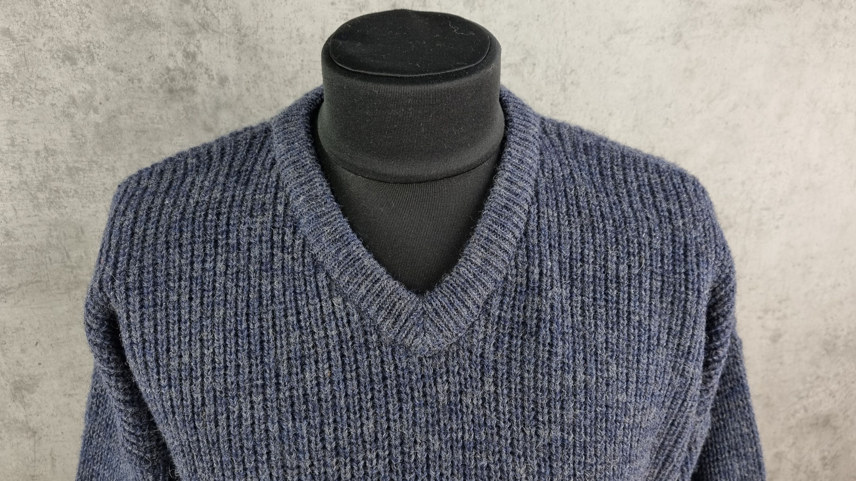 Barbour × Vintage Rare Barbour Waxed Knitted Sweater Fisherman Size US L / EU 52-54 / 3 - 4 Thumbnail