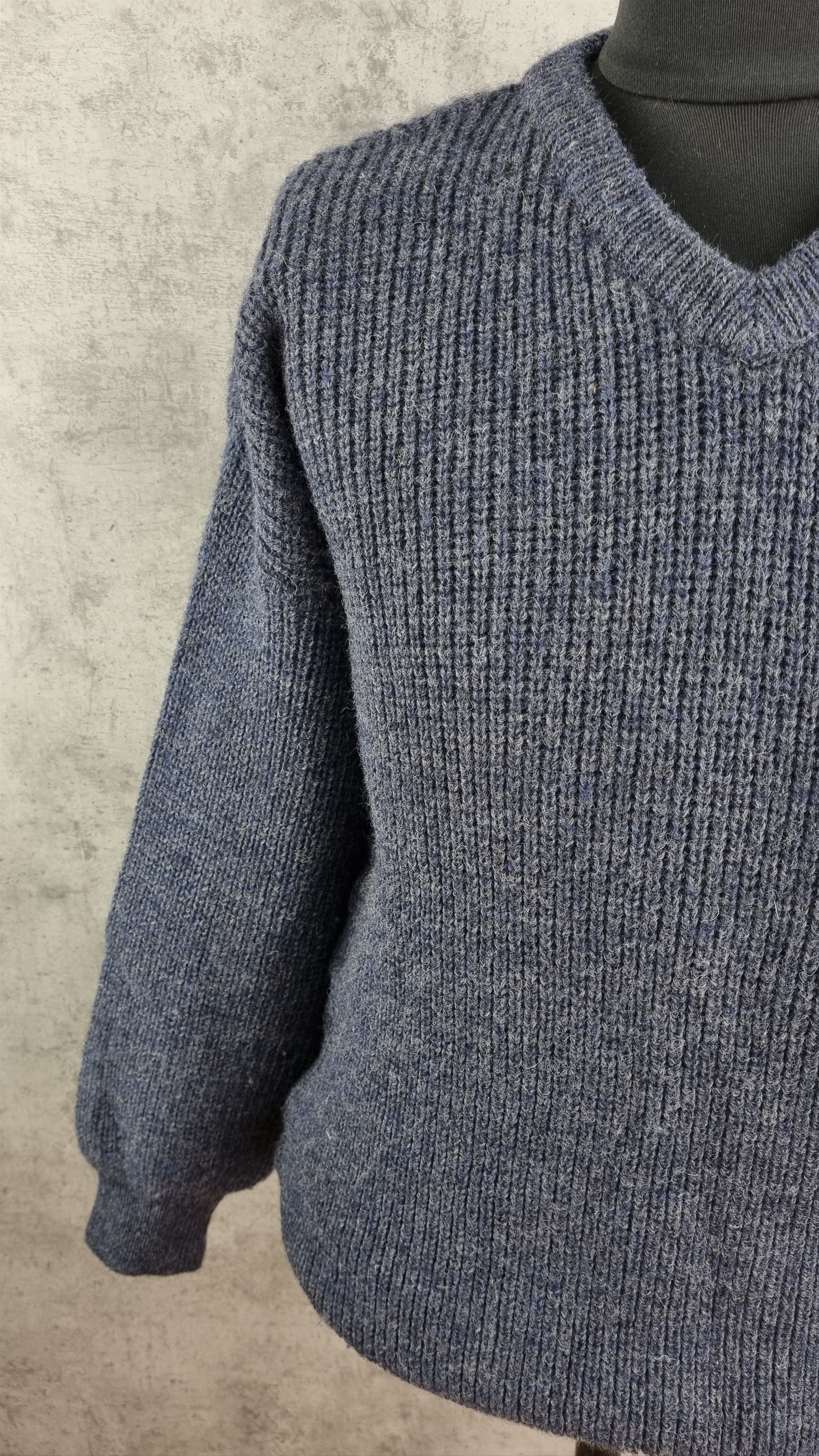 Barbour × Vintage Rare Barbour Waxed Knitted Sweater Fisherman Size US L / EU 52-54 / 3 - 6 Thumbnail