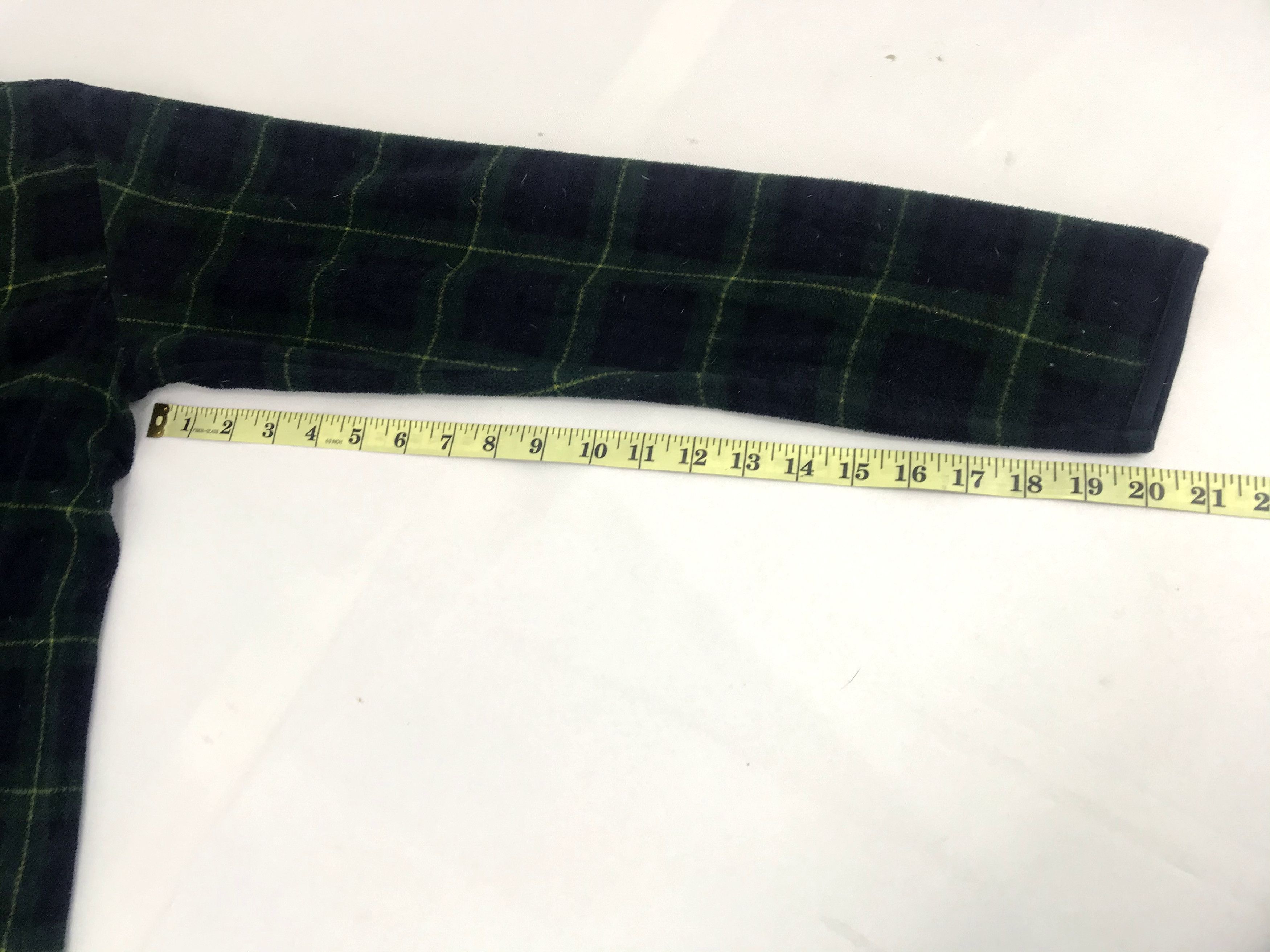 Japanese Brand Vintage Plaid Check Shadow Micro Fleece Jacket Size US L / EU 52-54 / 3 - 11 Thumbnail