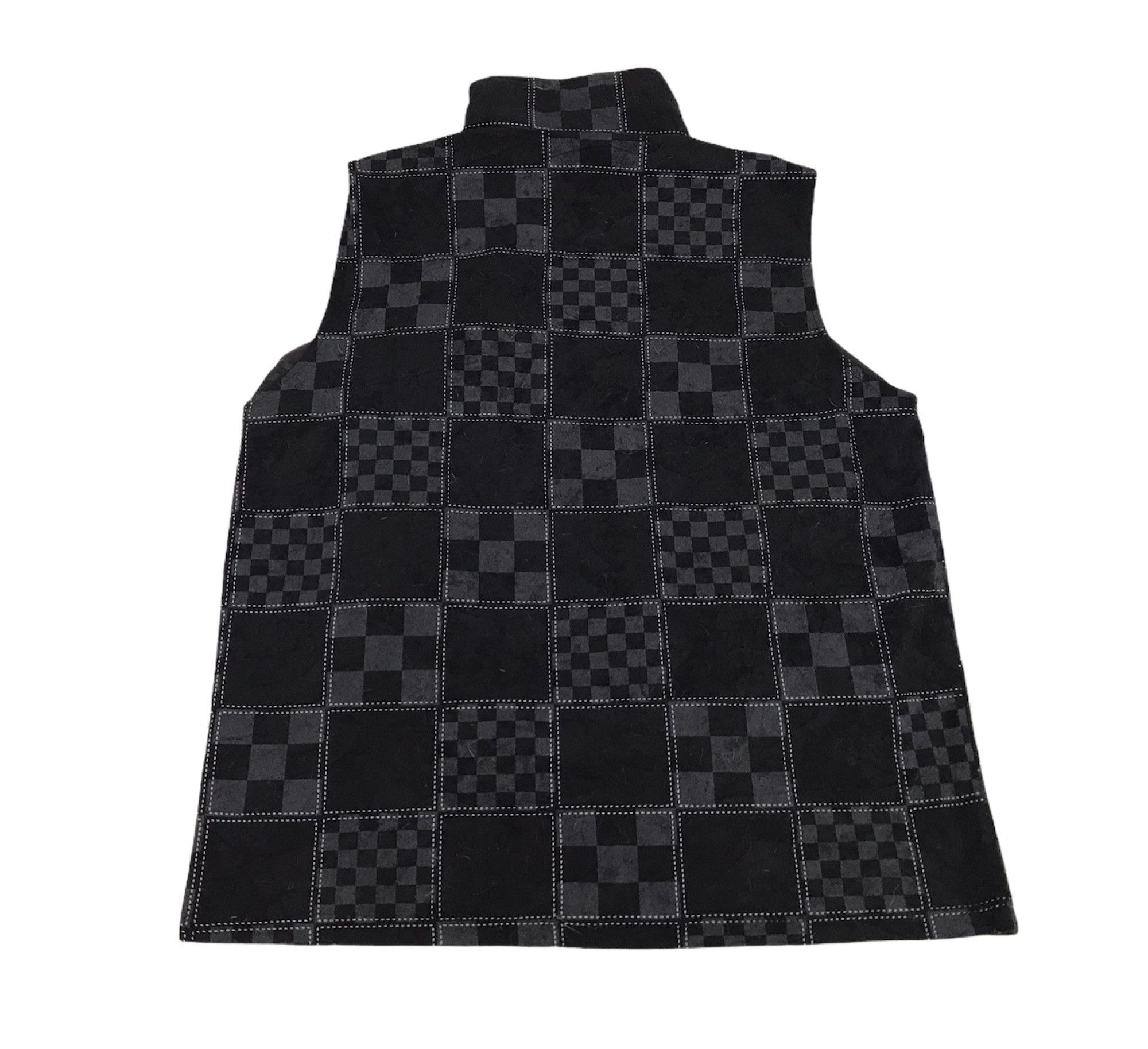 Japanese Brand Vintage R & B Pill Trade Vest Jacket Square Plaid Checked Size US M / EU 48-50 / 2 - 2 Thumbnail