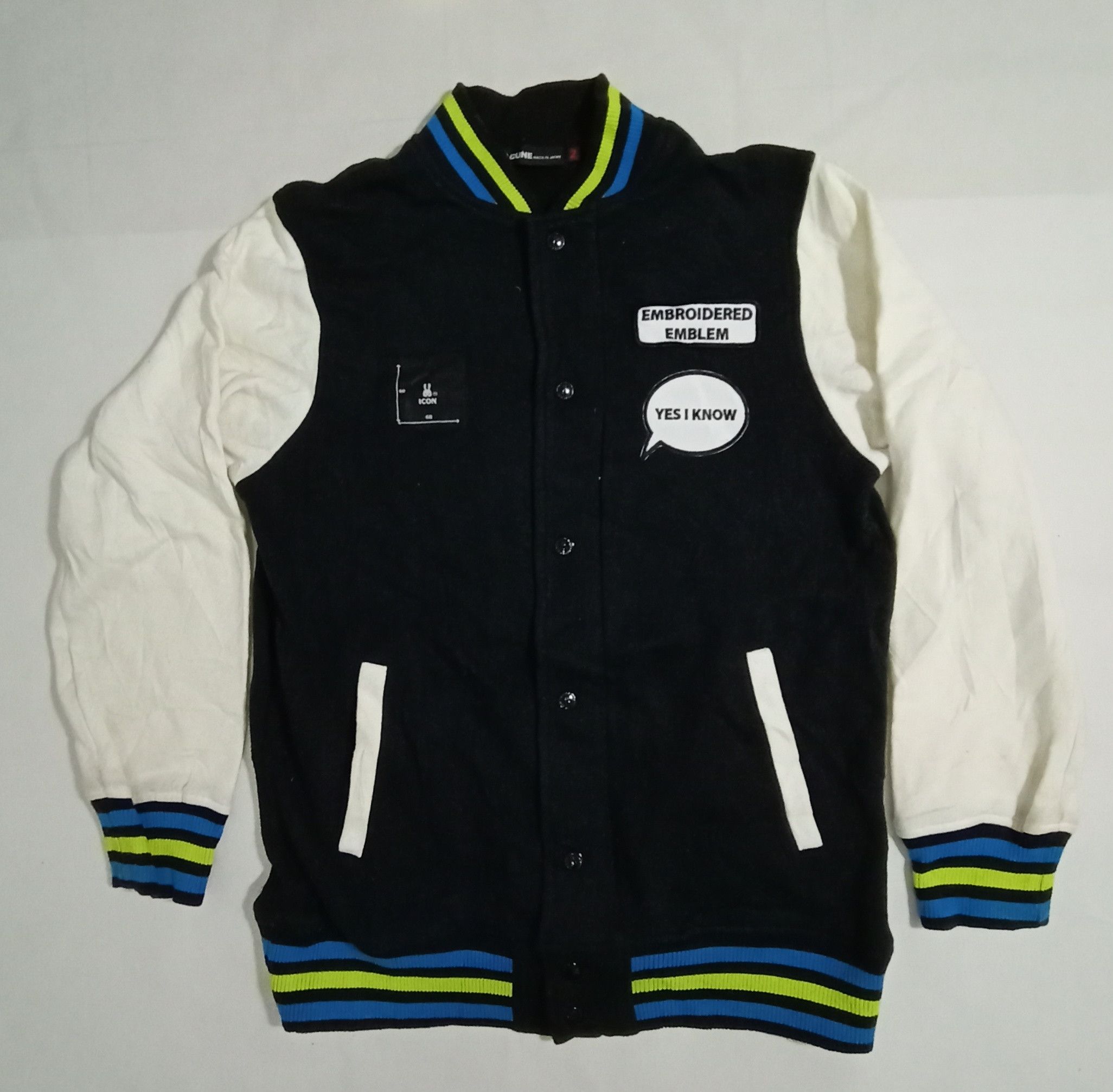Japanese Brand CUNE Varsity Jacket Mammoth Big Logo Very Cool Size US M / EU 48-50 / 2 - 2 Thumbnail