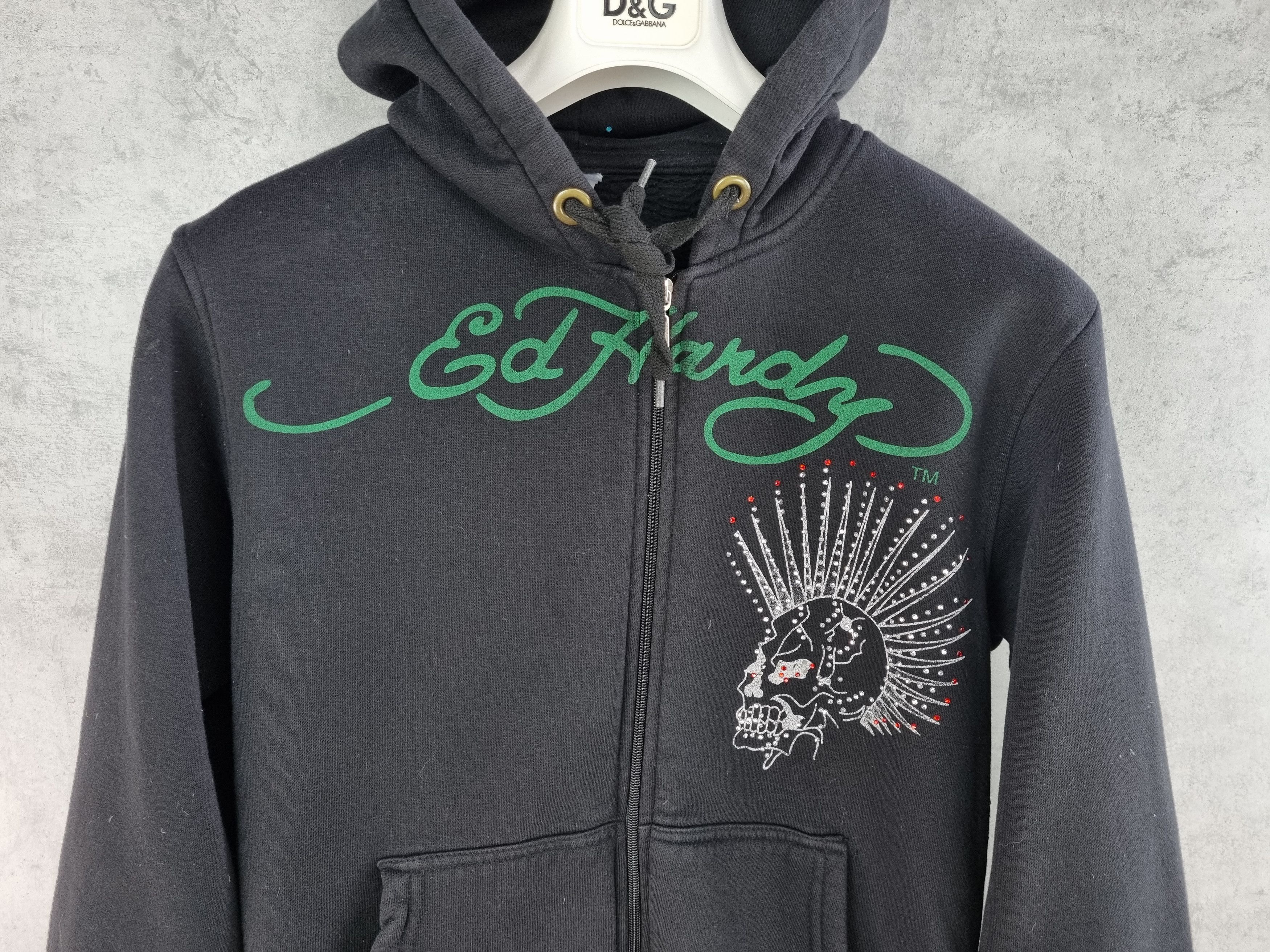 Christian Audigier × Ed Hardy Rare Ed Hardy Punks Not dead Zipped Vintage Hoodie Size US S / EU 44-46 / 1 - 3 Thumbnail