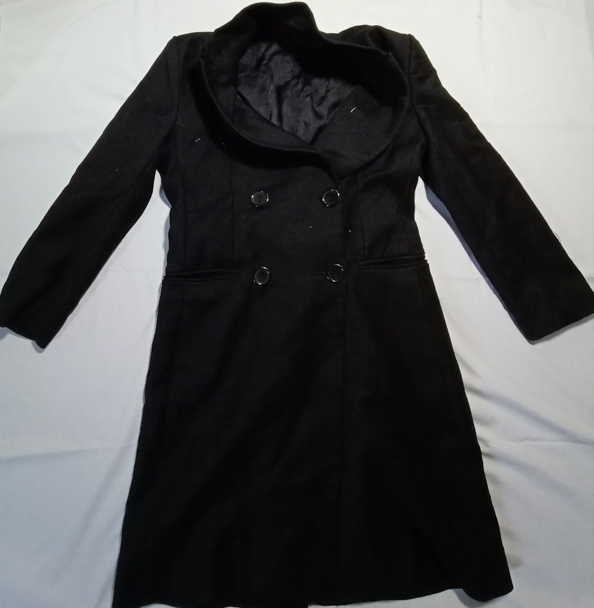 Designer Malene Birger Swing Pea Coat Trench Thick Topcoat Size S / US 4 / IT 40 - 1 Thumbnail
