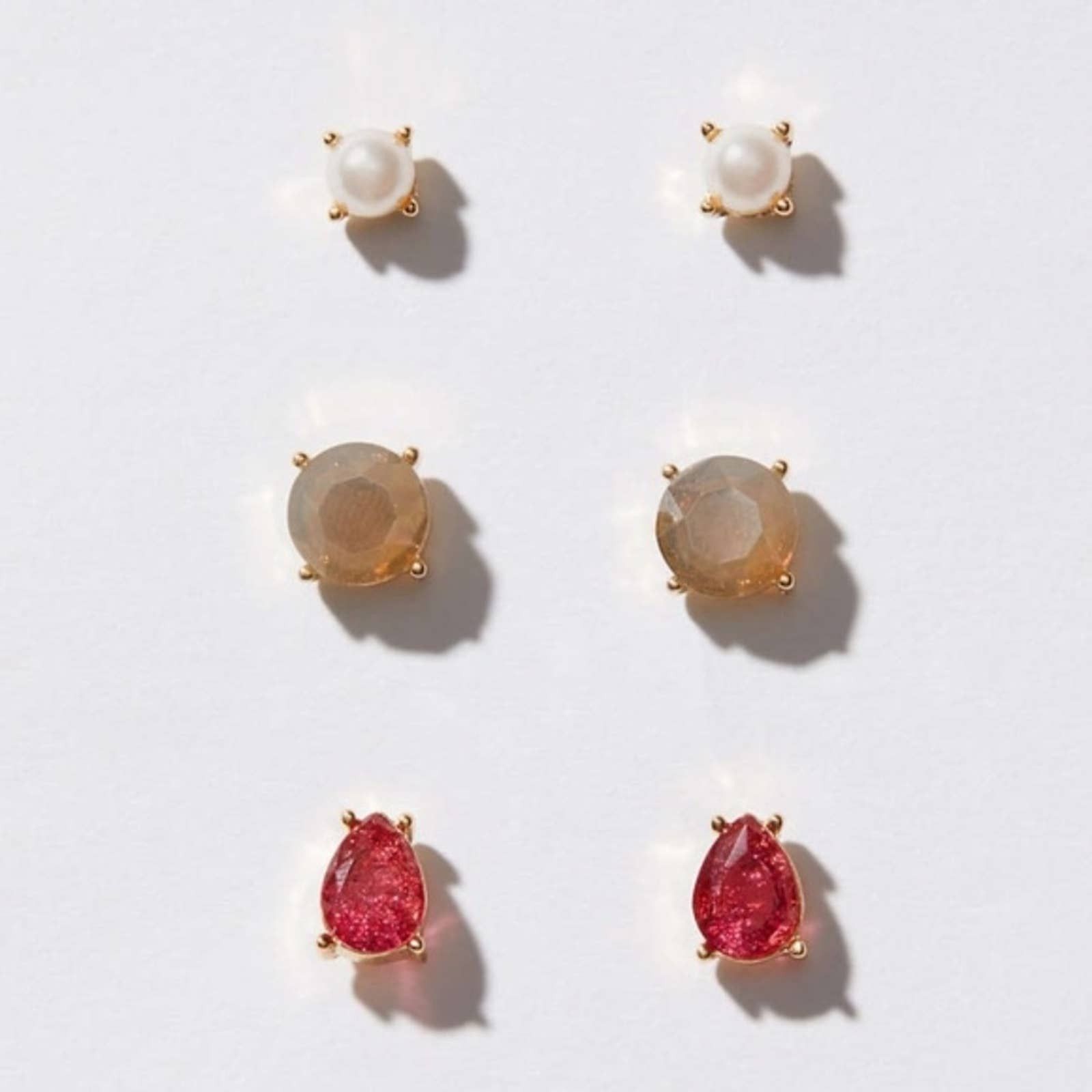 Loft LOFT Gem Stud Earring Set Grailed