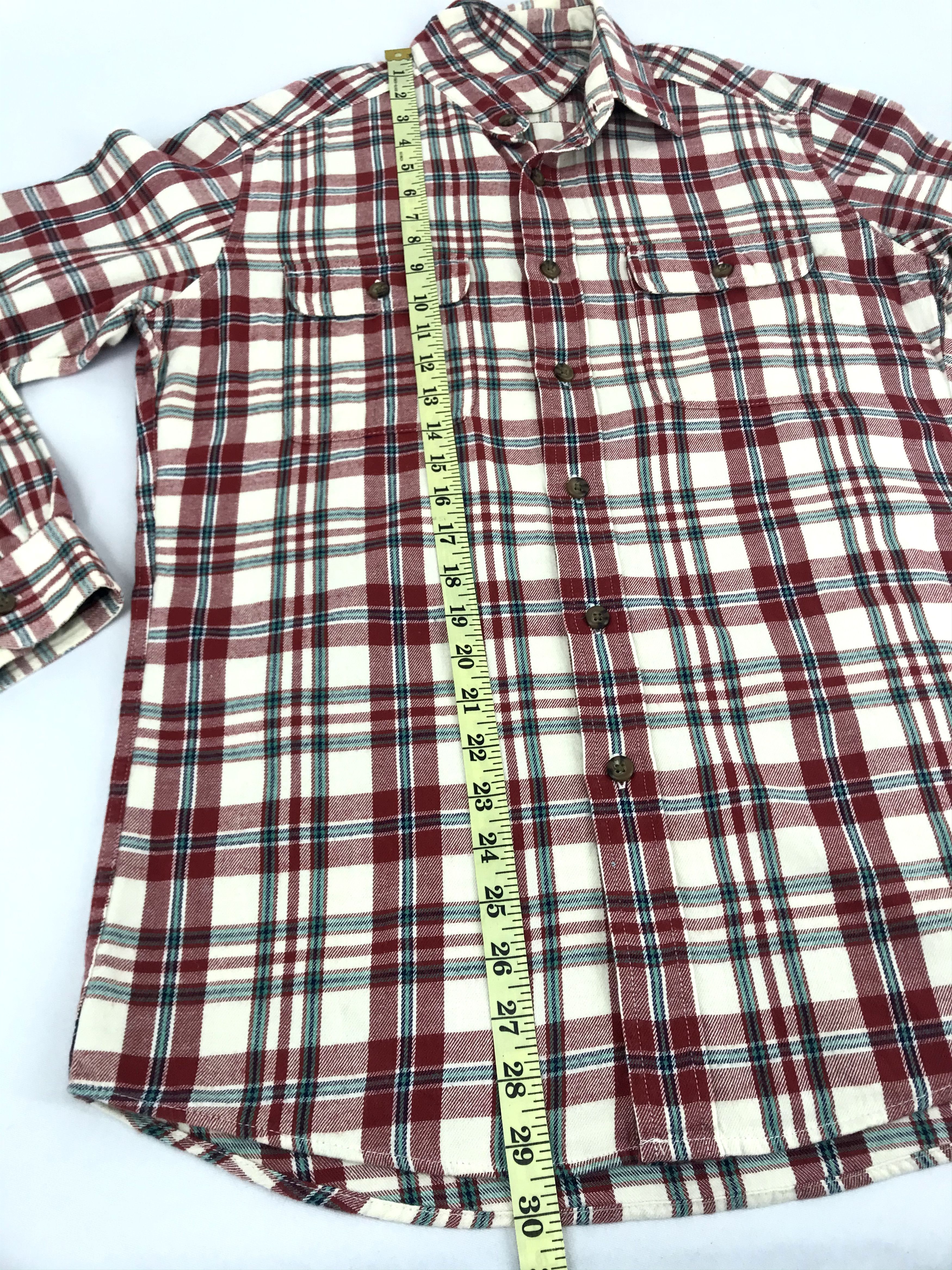 Flannel Vintage Flannel Shirt Double Pockets Square Plaid Check Size US M / EU 48-50 / 2 - 10 Thumbnail