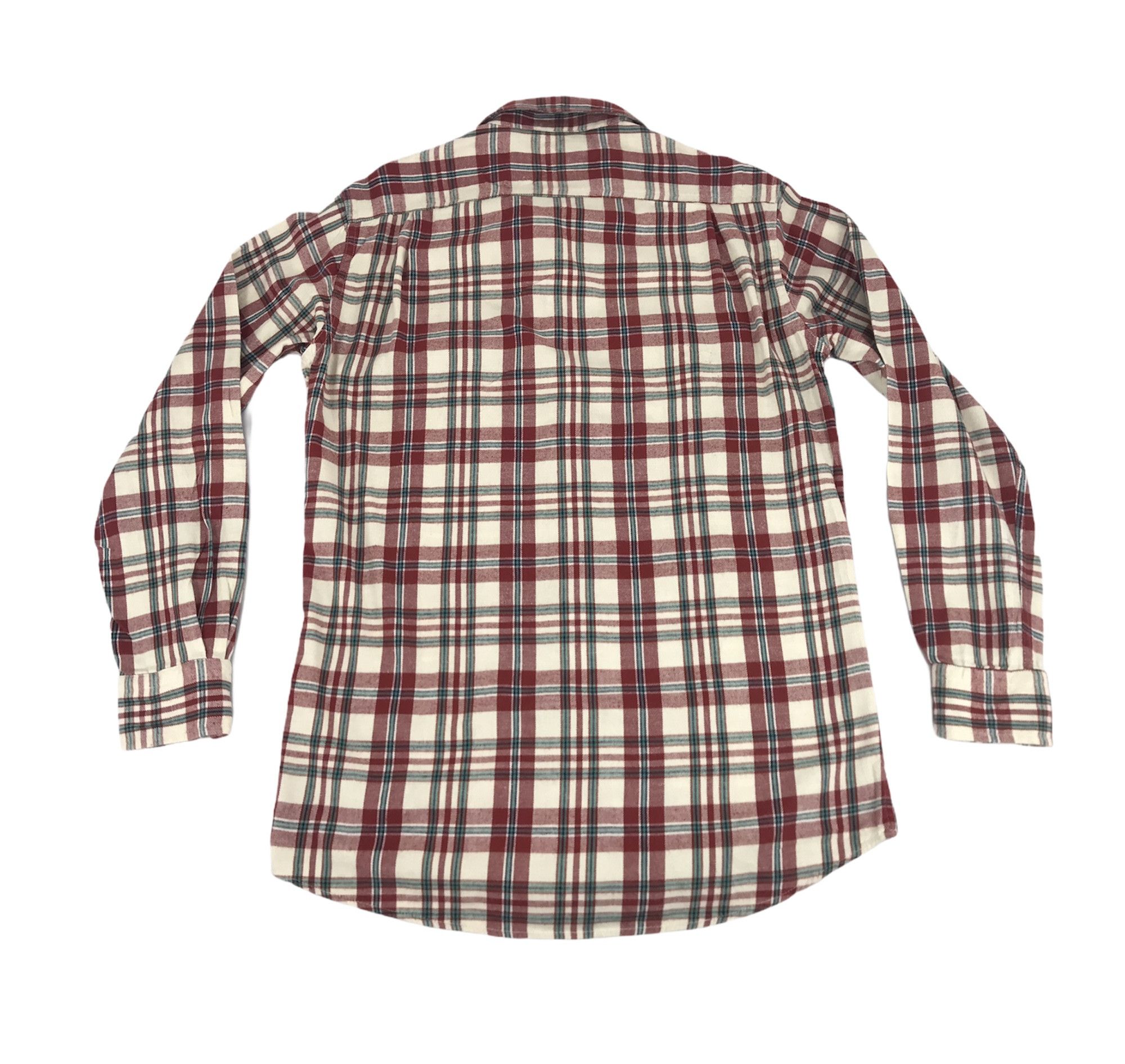 Flannel Vintage Flannel Shirt Double Pockets Square Plaid Check Size US M / EU 48-50 / 2 - 2 Thumbnail