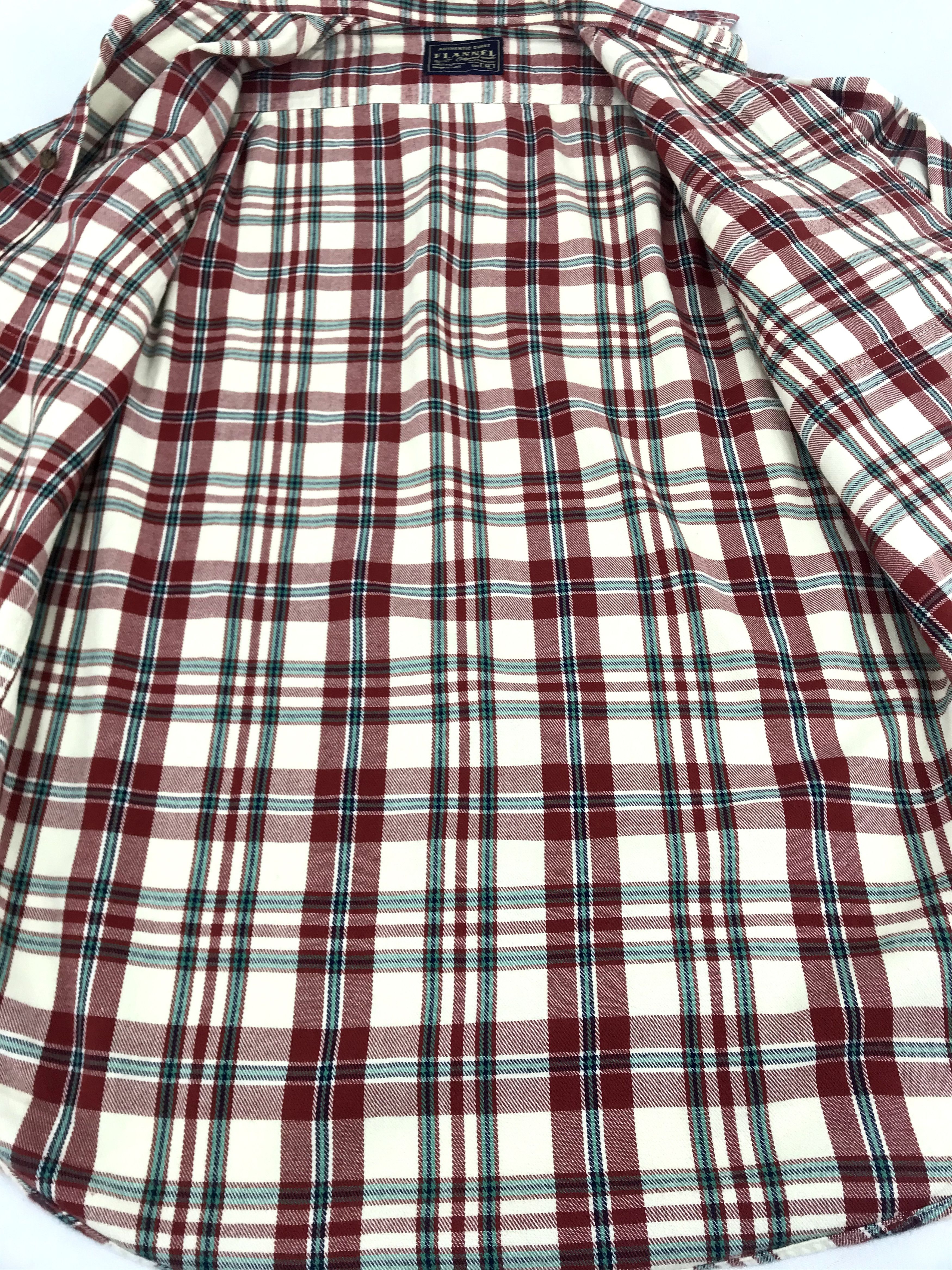Flannel Vintage Flannel Shirt Double Pockets Square Plaid Check Size US M / EU 48-50 / 2 - 5 Thumbnail
