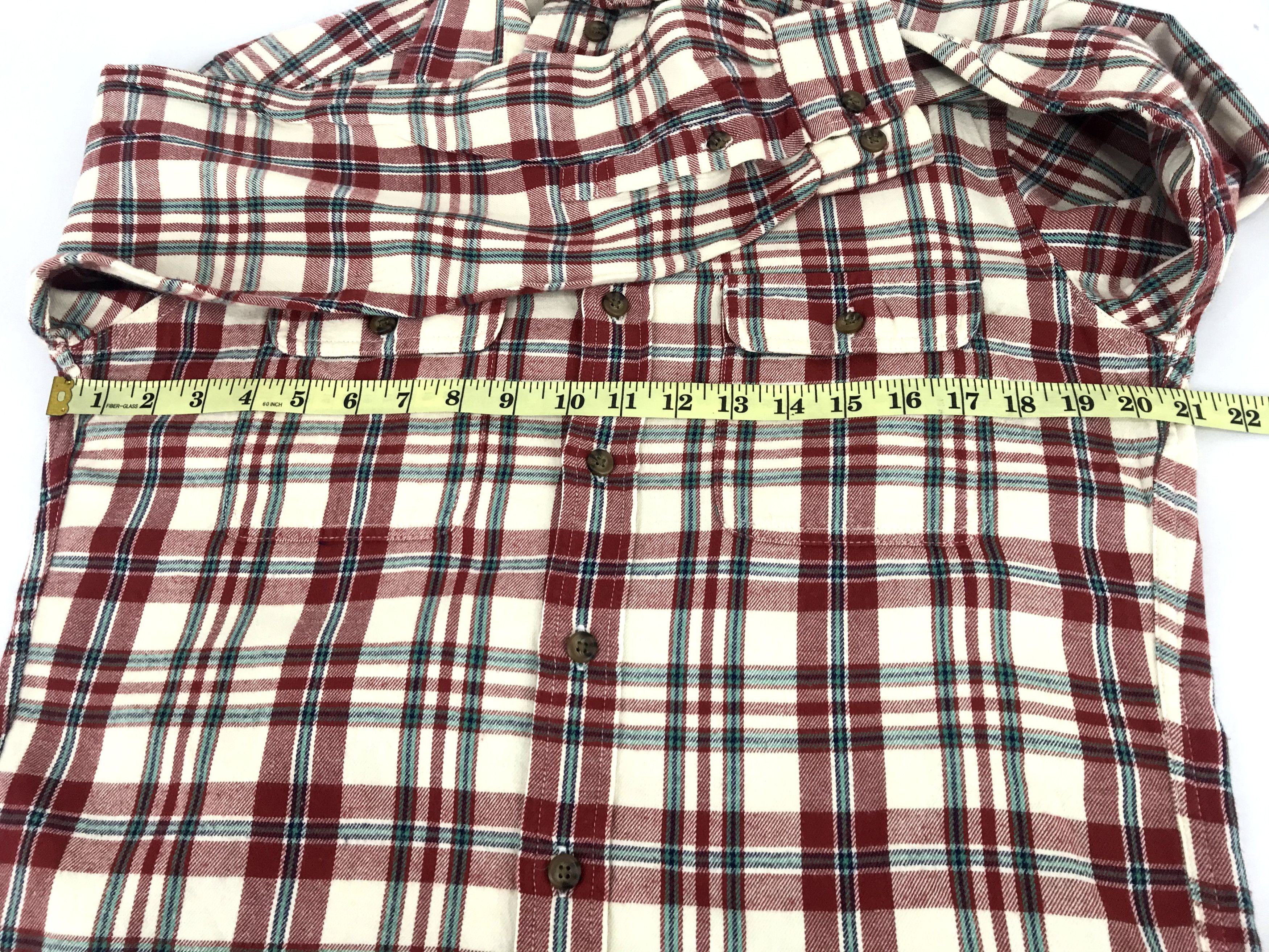 Flannel Vintage Flannel Shirt Double Pockets Square Plaid Check Size US M / EU 48-50 / 2 - 9 Thumbnail